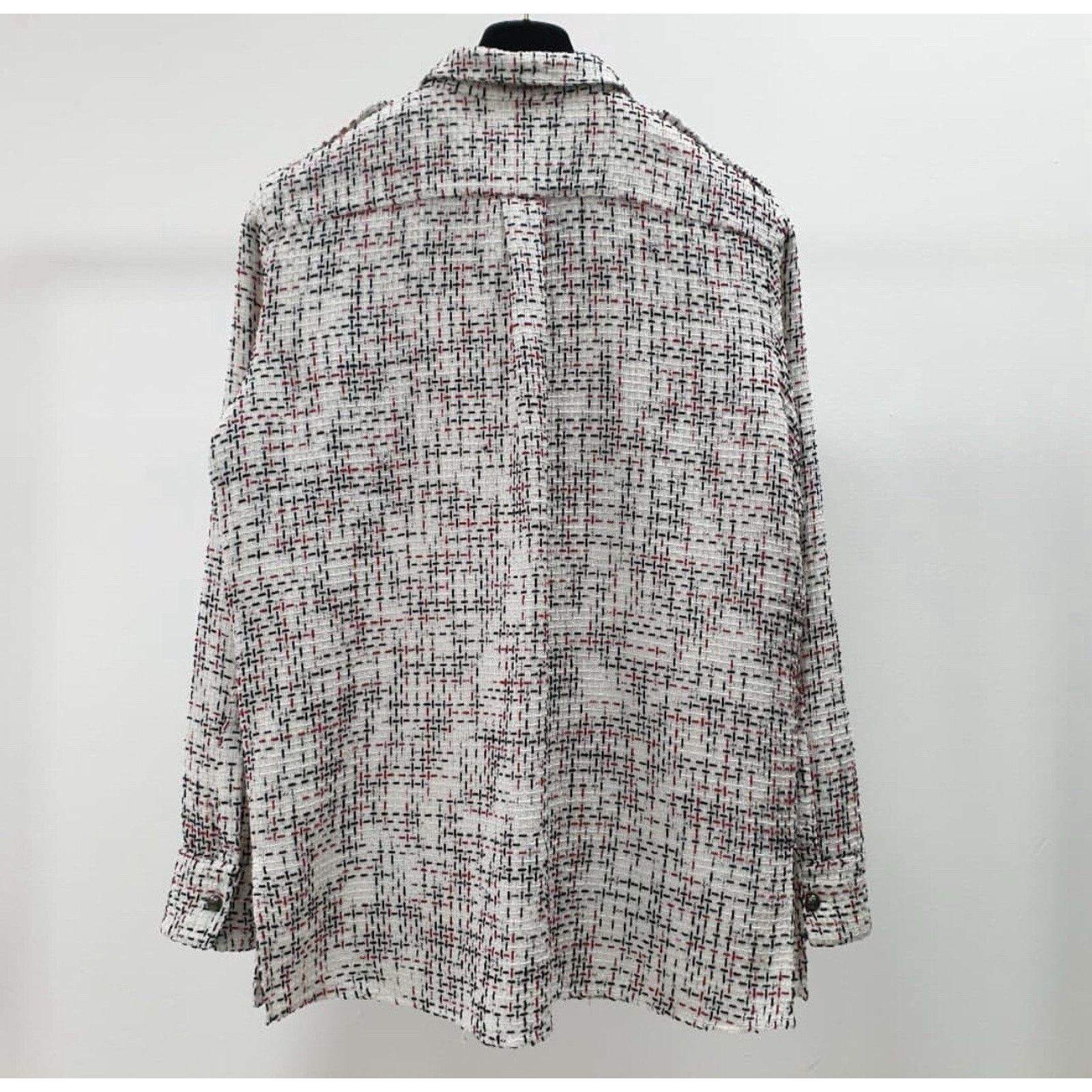 Chanel CHANEL Tweed Shirt Sz.46 Size XL / US 12-14 / IT 48-50 - 3 Thumbnail