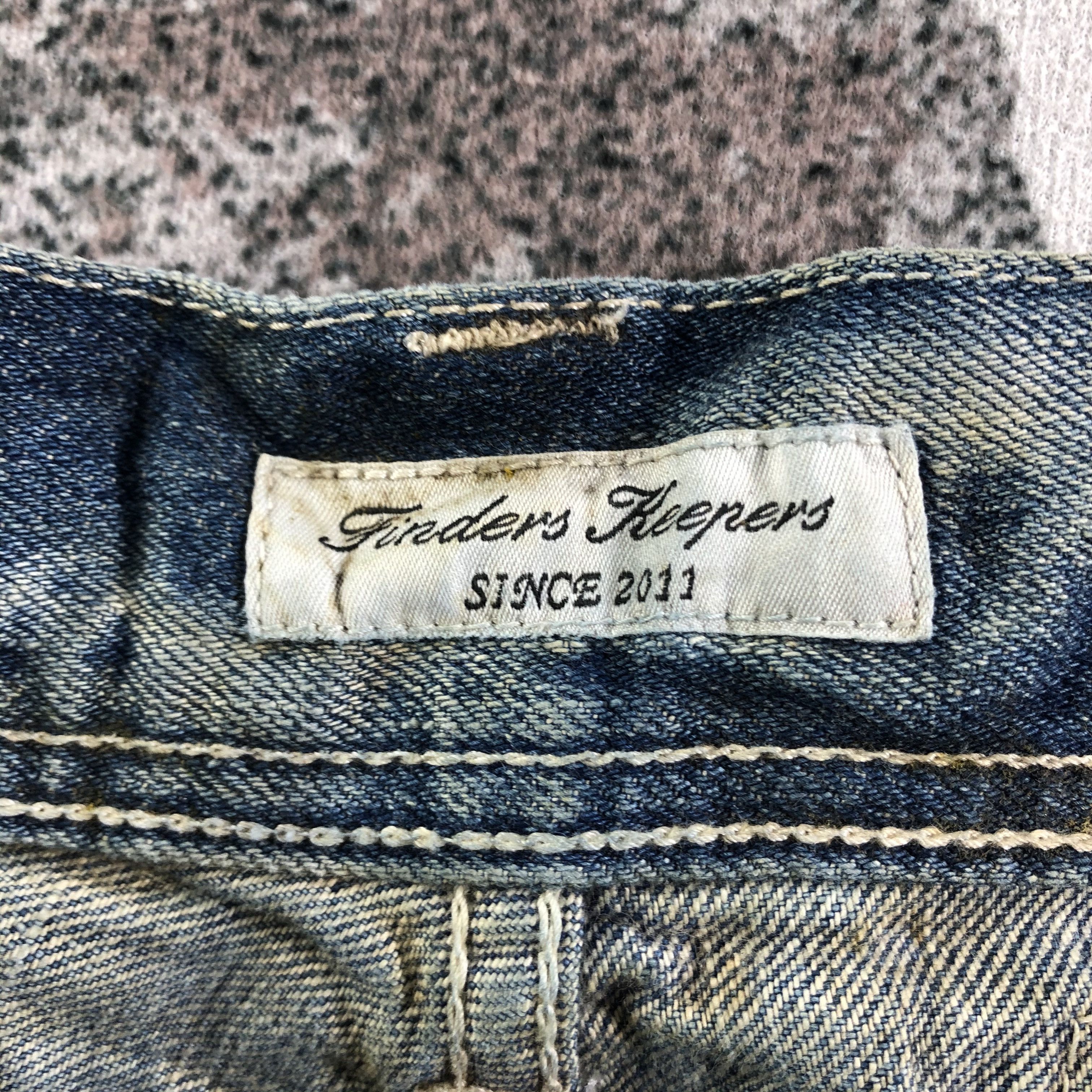 Japanese Brand Dirty Trash Finders Keepers Jeans Flare Denim KJ2432 Size US 30 / EU 46 - 9 Thumbnail
