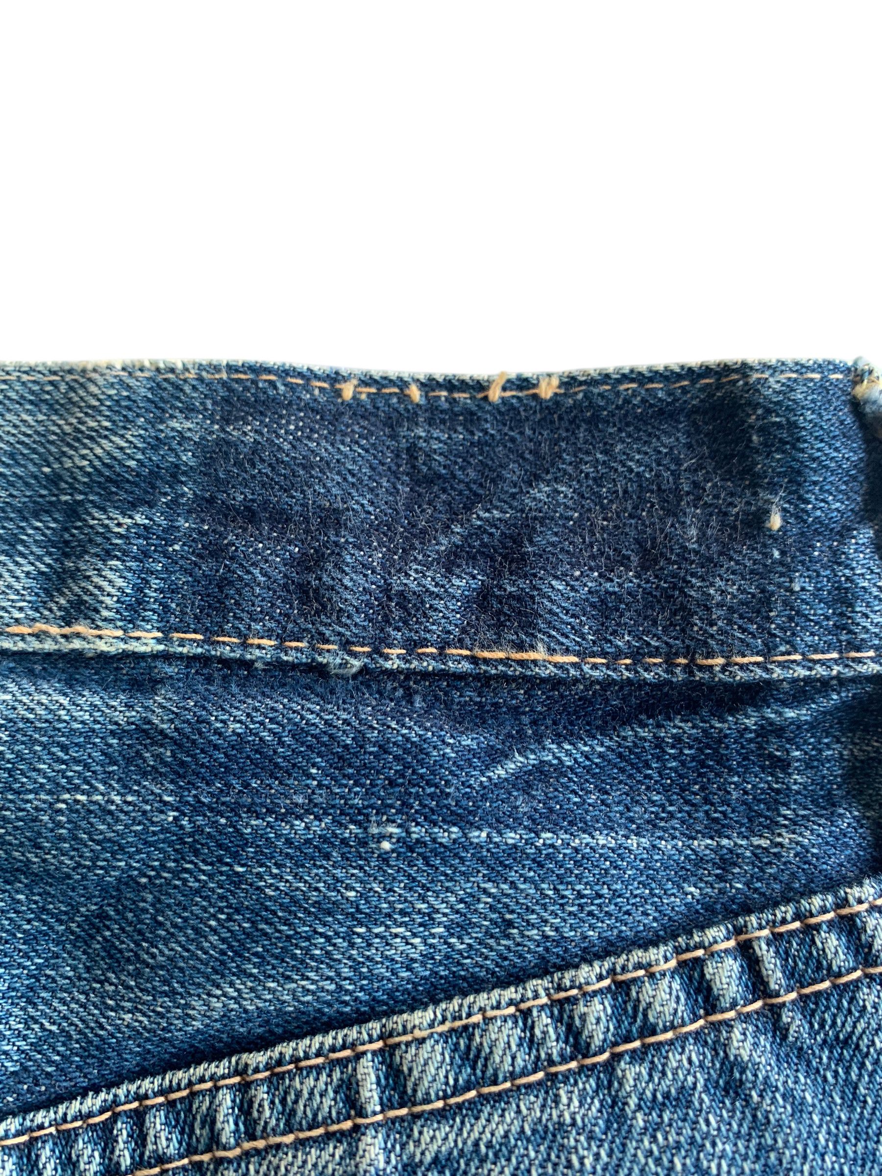 OMNIGOD VINTAGE OMNIGOD SELVEDGE RUSTY JAPANESE DISTRESSED DENIM Size US 29 - 10 Thumbnail
