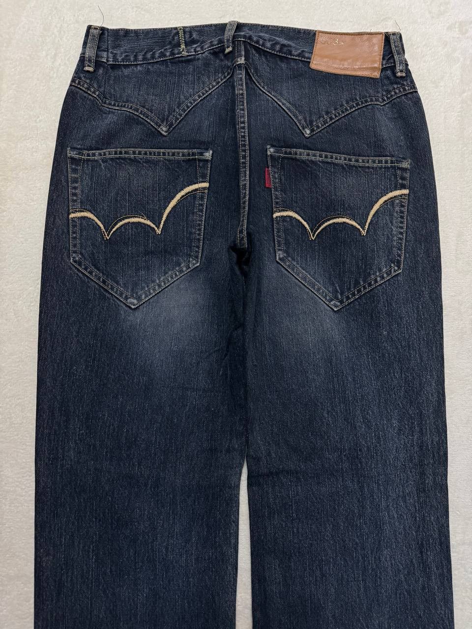 Edwin INSANE 90s Style Edwin 503 Rusty Sand Washed Dark Jeans Size US 32 / EU 48 - 13 Thumbnail