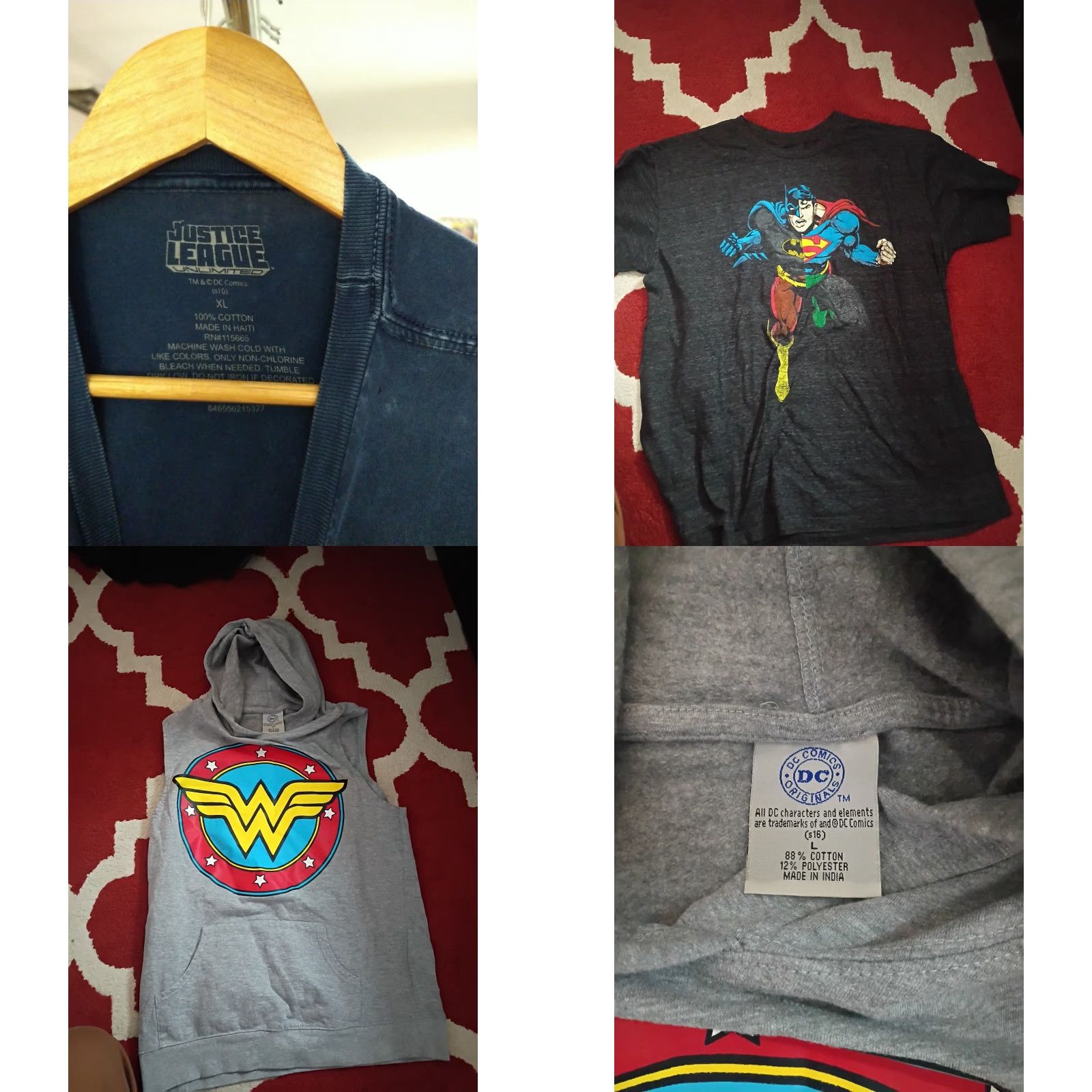 DC Comics Vintage DC Comics T-shirt Lot 10 Tees Superman Joker Flash Rare Finds - DC Comics Shirt Men XL Blue/Jacket? Size US XL / EU 56 / 4 - 8 Thumbnail