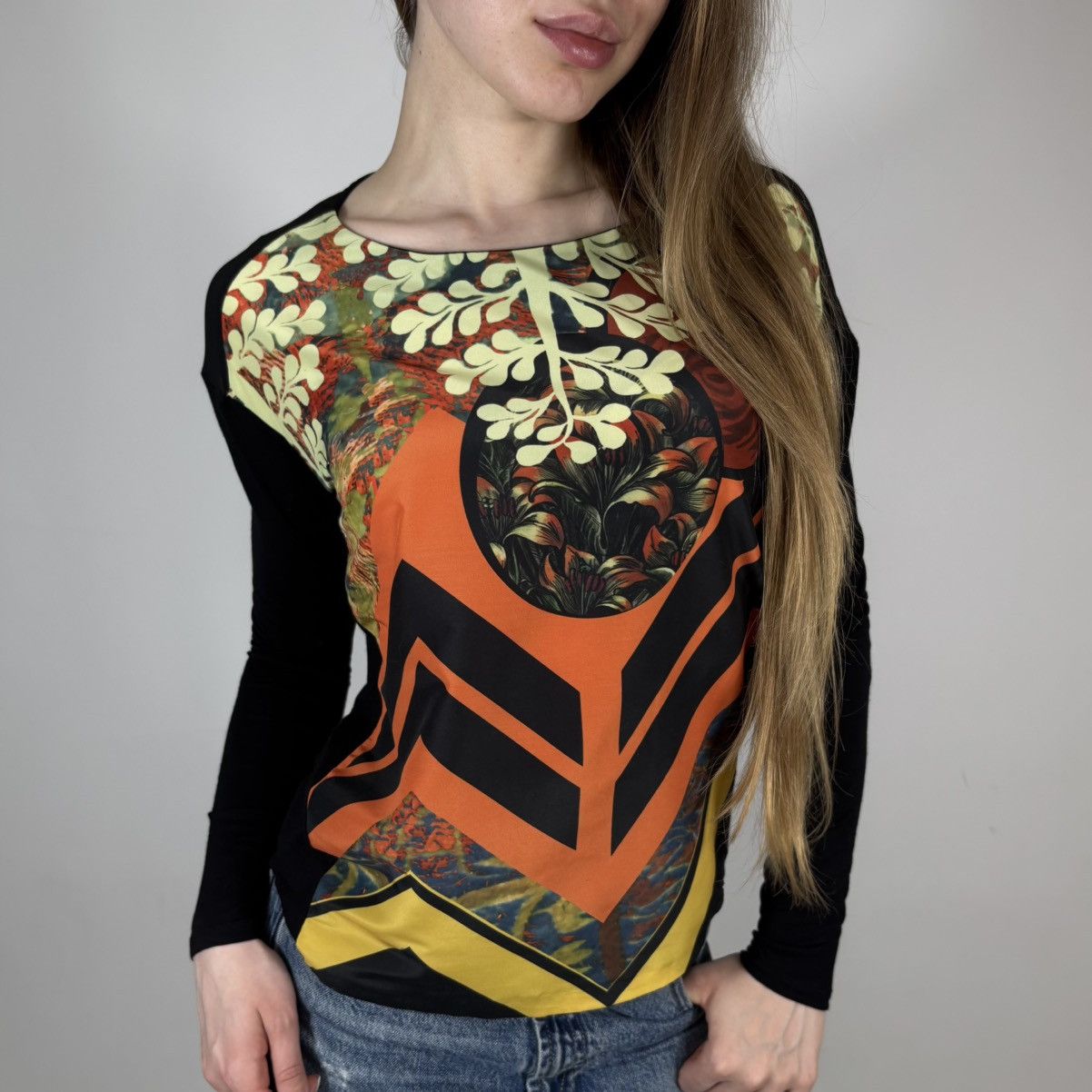 Desigual Vintage Y2K Desigual X Christian Lacroix Abstract Longsleeve Size S / US 4 / IT 40 - 1 Thumbnail