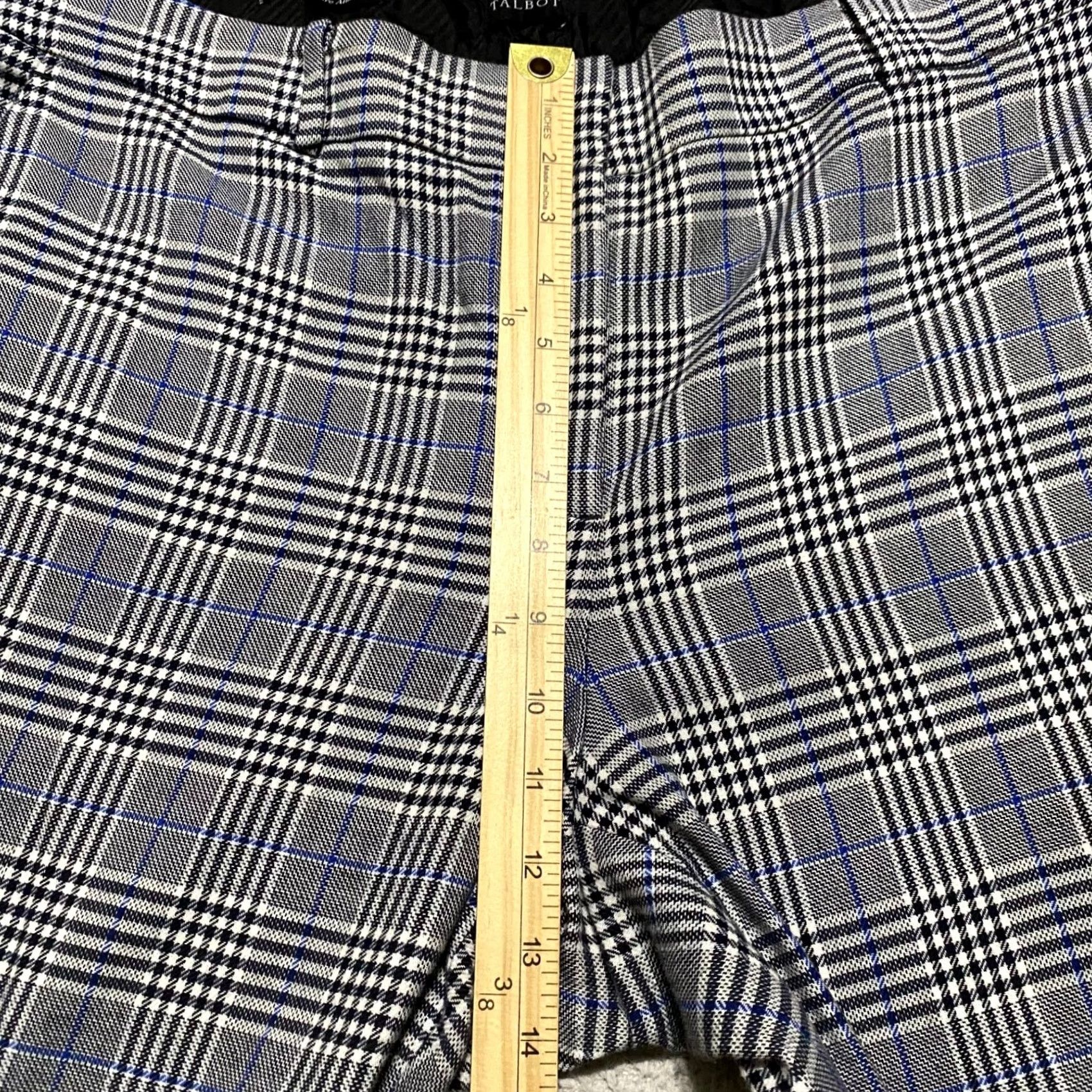Talbots Talbots Womens 16W Plus Pants Multicolor Plaid Hampshire Ankle Business Casual Size 38" / US 16 / IT 52 - 7 Thumbnail