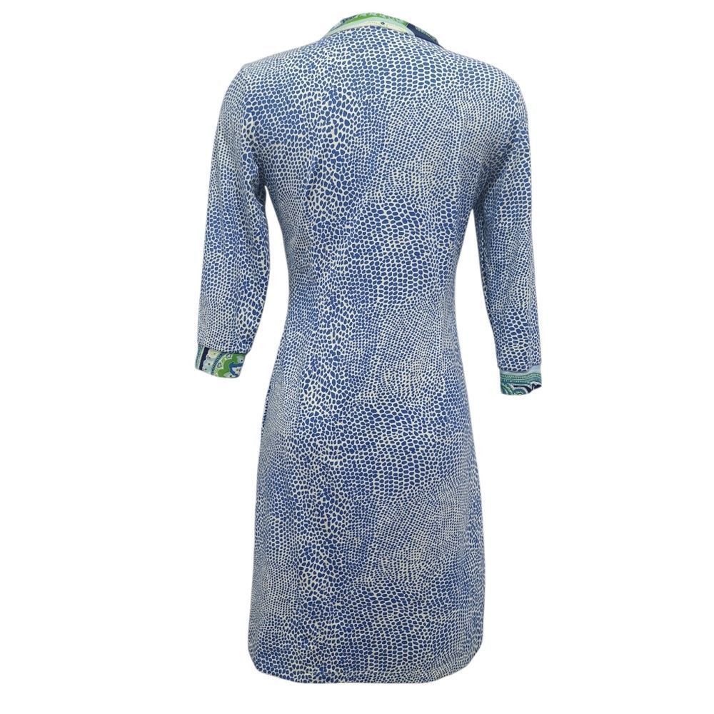 J.McLaughlin J.McLaughin Gisel Tunic Catalina V Neck Speckle Blue/White/G Size S / US 4 / IT 40 - 3 Thumbnail