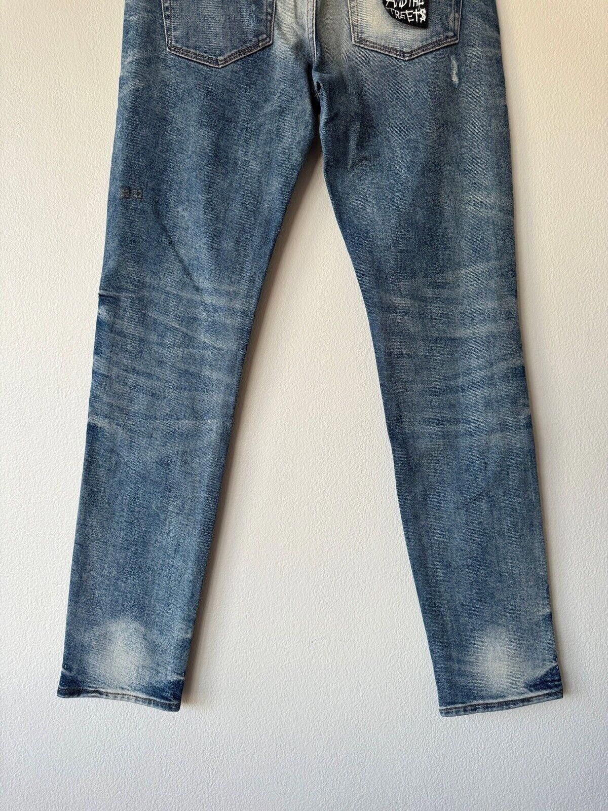 Ksubi new Ksubi mens denim jean chitch 32 blue back flag tag Size US 32 / EU 48 - 7 Thumbnail