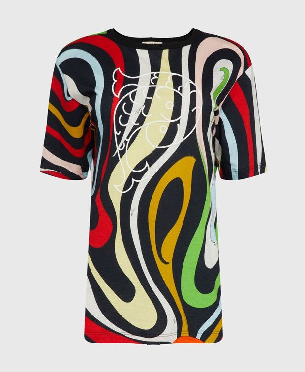 Emilio Pucci Crew neck t-shirt Size XS / US 0-2 / IT 36-38 - 1 Thumbnail