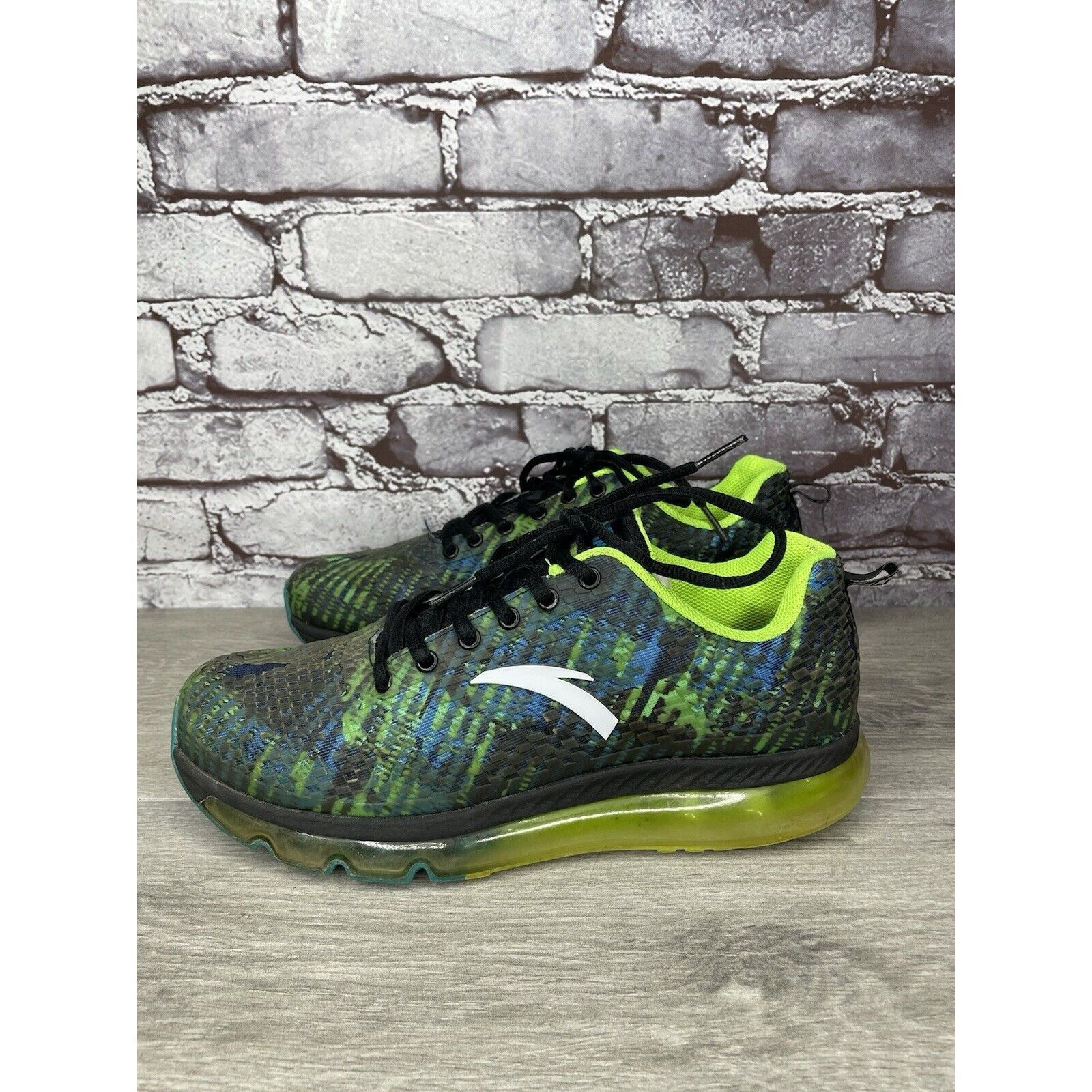 Other Anta Green Blue Synthetic Lace Up Gym Basketball Shoes Men’s Size US 9 / EU 42 - 10 Thumbnail