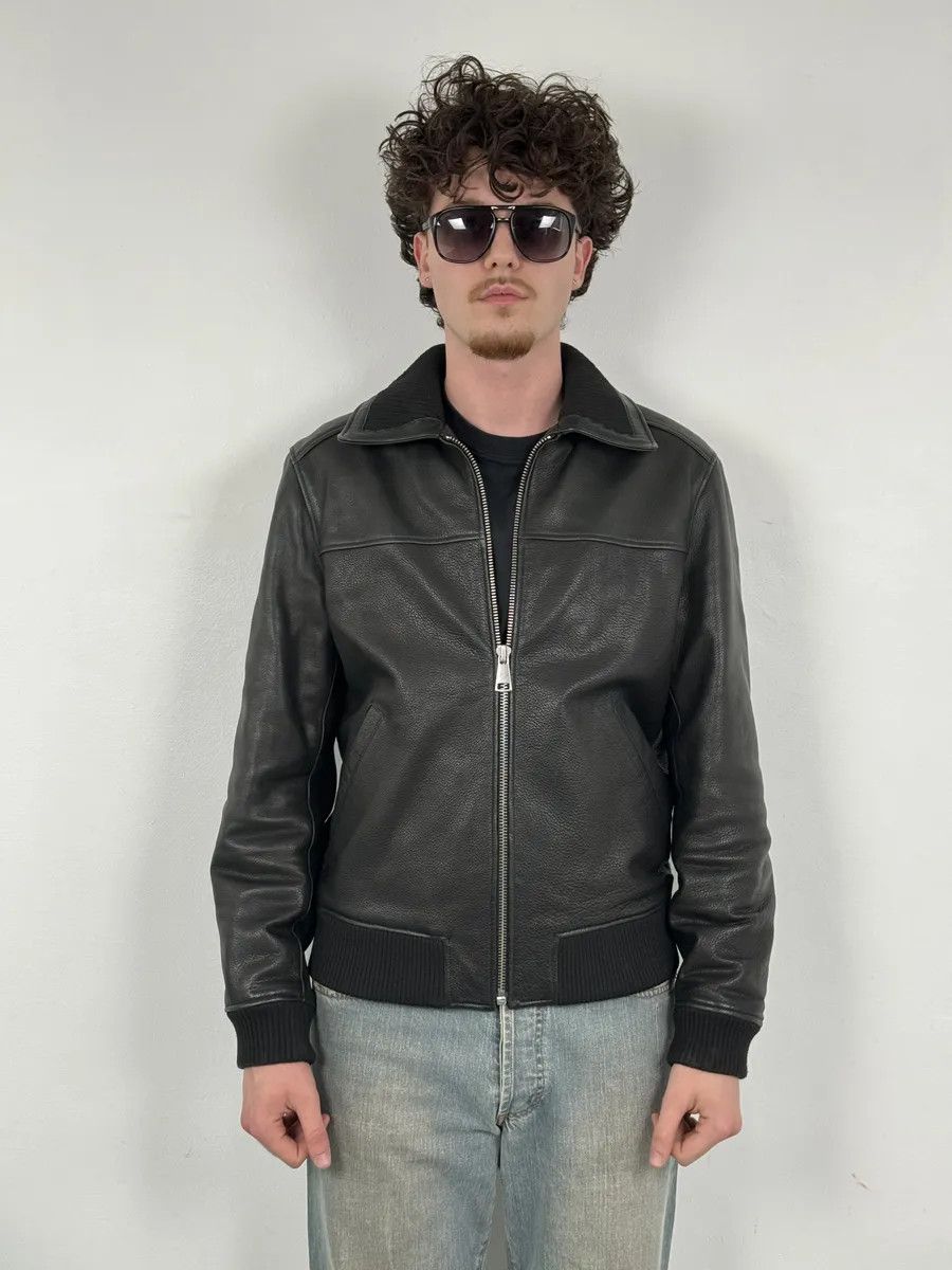 A.P.C. A.P.C. Black Calfskin Leather Jacket Size US L / EU 52-54 / 3 - 2 Thumbnail