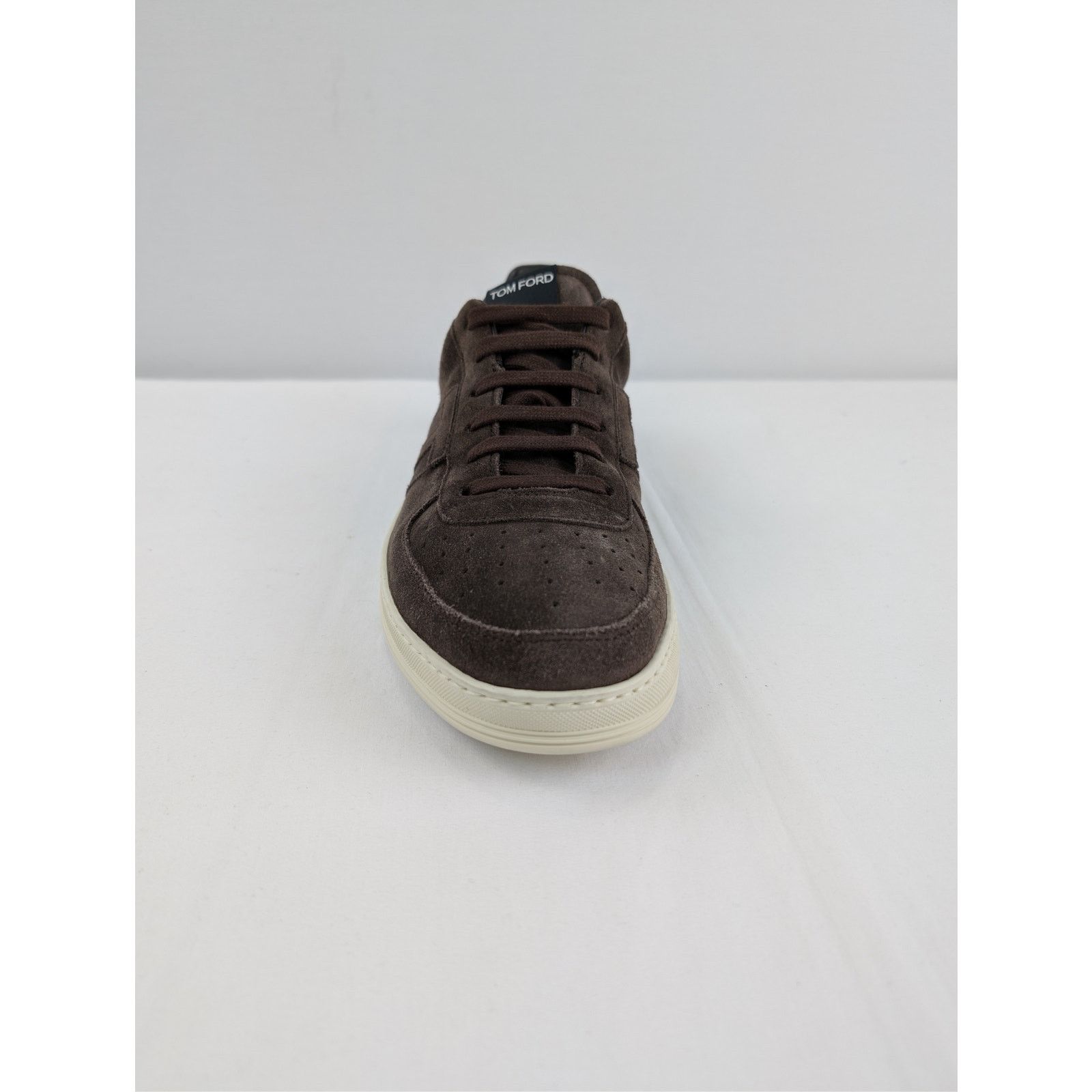 Tom Ford o1rshd1 Suede Low top Sneakers shoe in Dark Brown Size US 11 / EU 44 - 13 Thumbnail