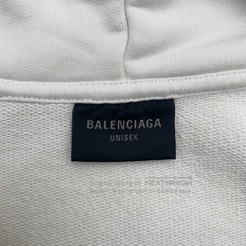 Balenciaga Balenciaga Mirror Image Logo Printed White Zipper Hoodie Size US M / EU 48-50 / 2 - 3 Thumbnail