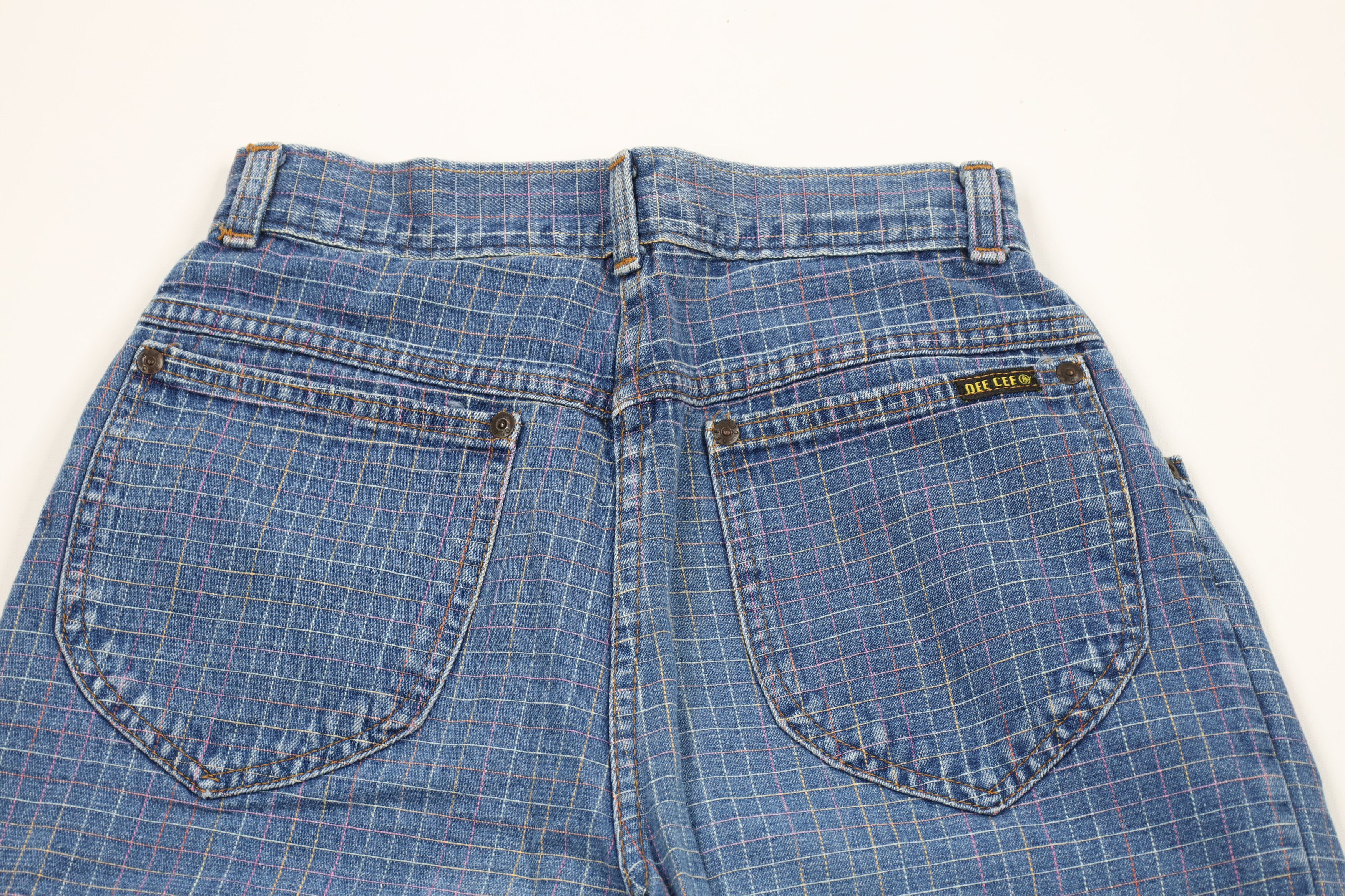 Vintage Vintage 70s Streetwear Pleated Rainbow Plaid Jeans USA Size 32" / US 10 / IT 46 - 8 Thumbnail