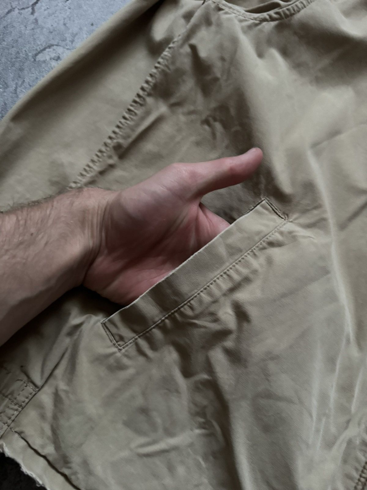 Polo Ralph Lauren × Ralph Lauren × Vintage Polo Ralph Lauren L beige distressed jacket bomber light Size US L / EU 52-54 / 3 - 8 Thumbnail