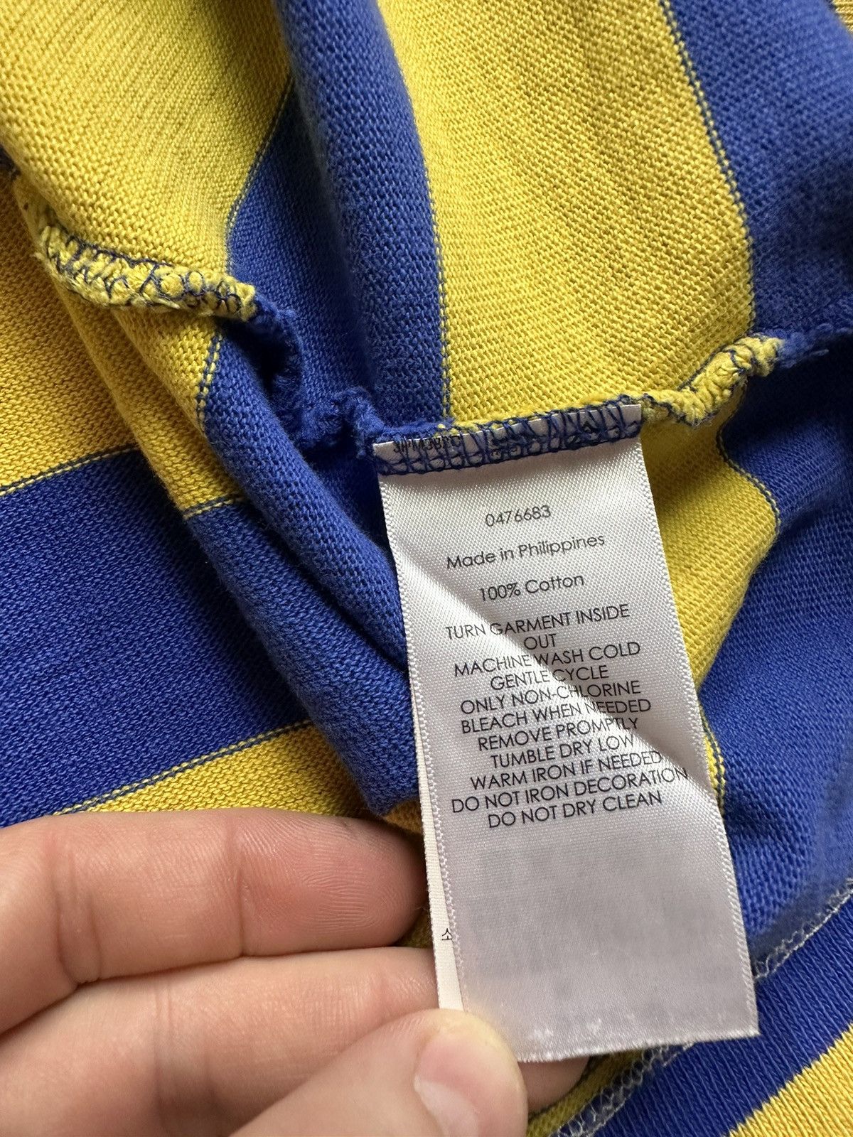 Polo Ralph Lauren × Vintage Vintage polo Ralph Lauren striped yellow size M logo rare Size US M / EU 48-50 / 2 - 5 Thumbnail