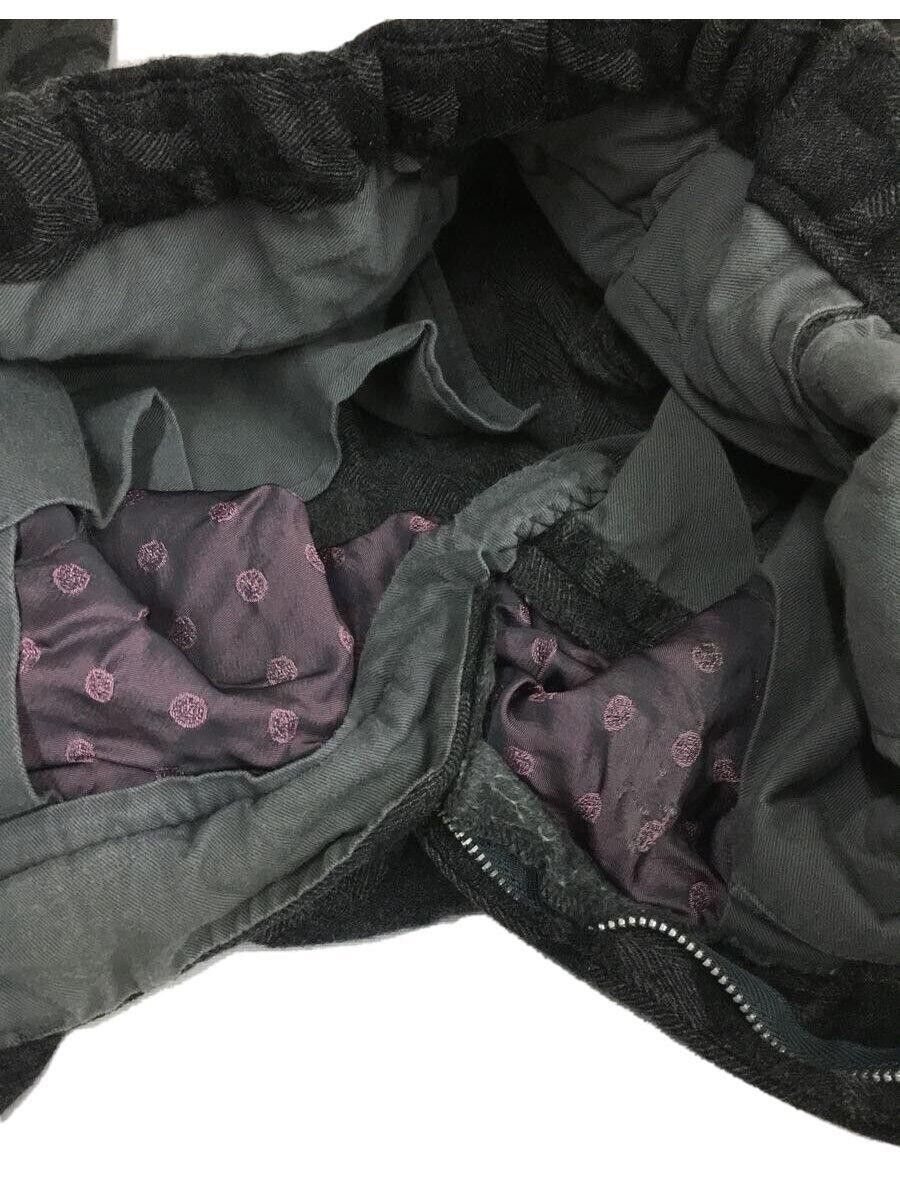 Casual Pants Wool Fraying Twist Bottom Gray