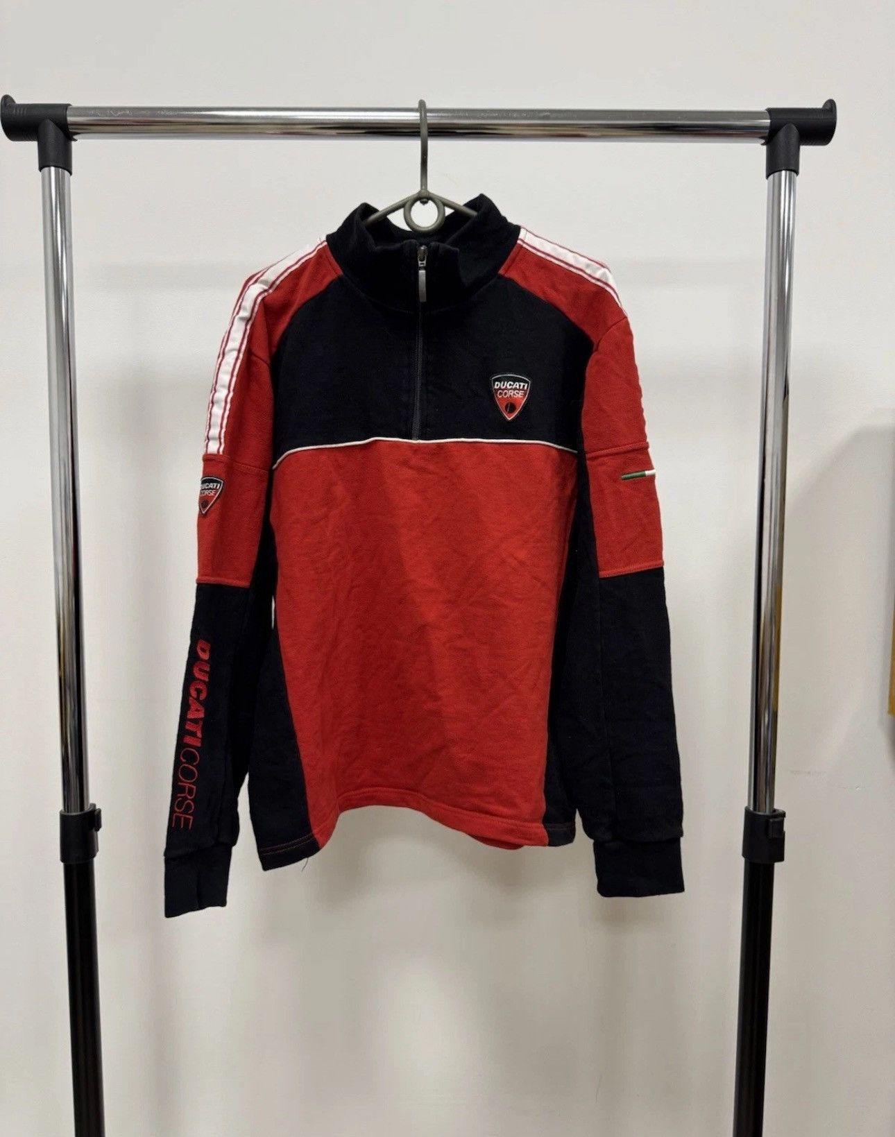 Ducati Vintage Ducati Corse Italy Sweatshirt 1/4 Zip Racing Moto Size US M / EU 48-50 / 2 - 1 Thumbnail