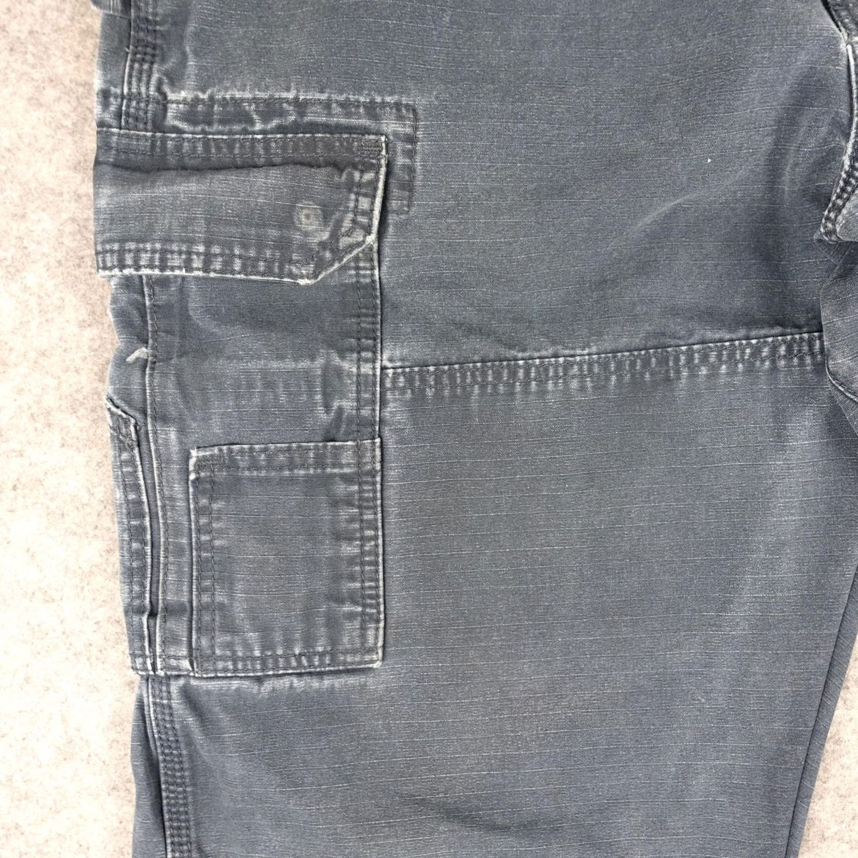 Wrangler Wrangler RIGGS Workwear Carpenter Pants Mens 38x34 Blue Cargo Pocket Straight Relaxed Belt Loops Size US 38 / EU 54 - 6 Thumbnail