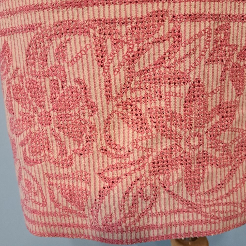 Other Kay Unger Floral Embroidered Dress Size 2 Pink NWOT Size XS / US 0-2 / IT 36-38 - 3 Thumbnail