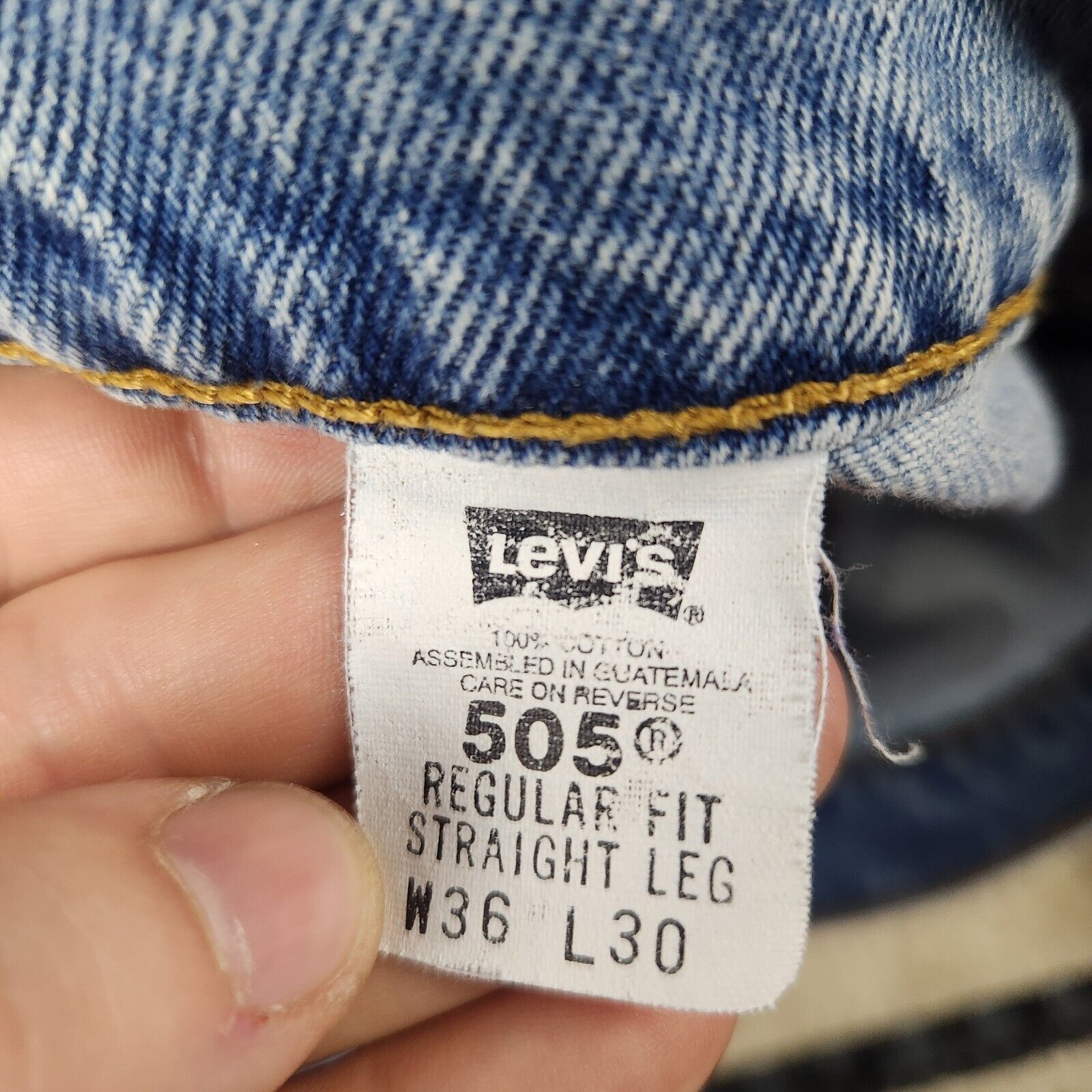 Levi's VTG Levi's 505 Straight Leg Jeans 36x30 Aug 98 #679 Size US 36 / EU 52 - 5 Thumbnail