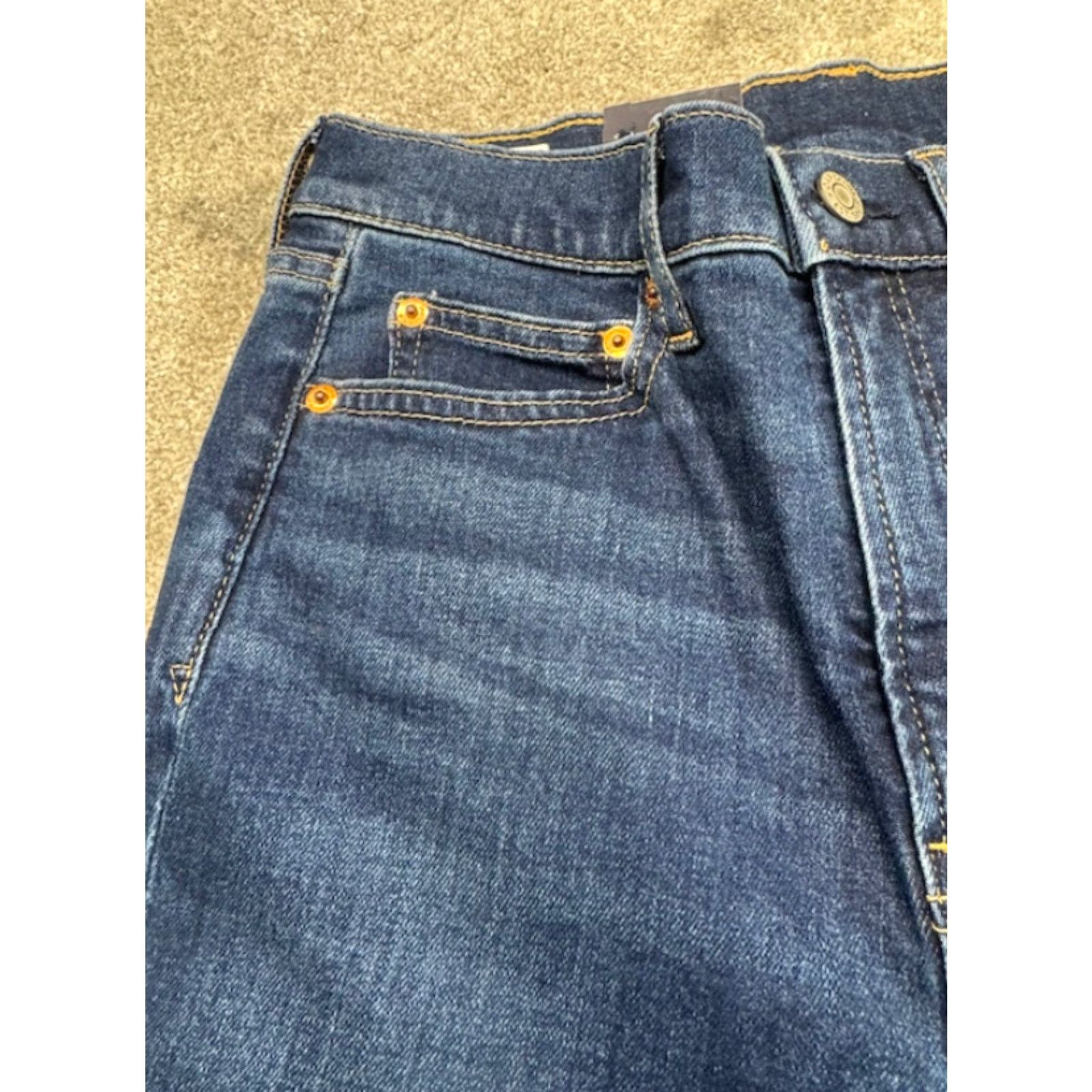 Gap VINTAGE Gap Jeans Womens 26x26.5 Blue Denim Slim High Rise Unhemmed NEW 6321 Size 26" / US 2 / IT 38 - 3 Thumbnail