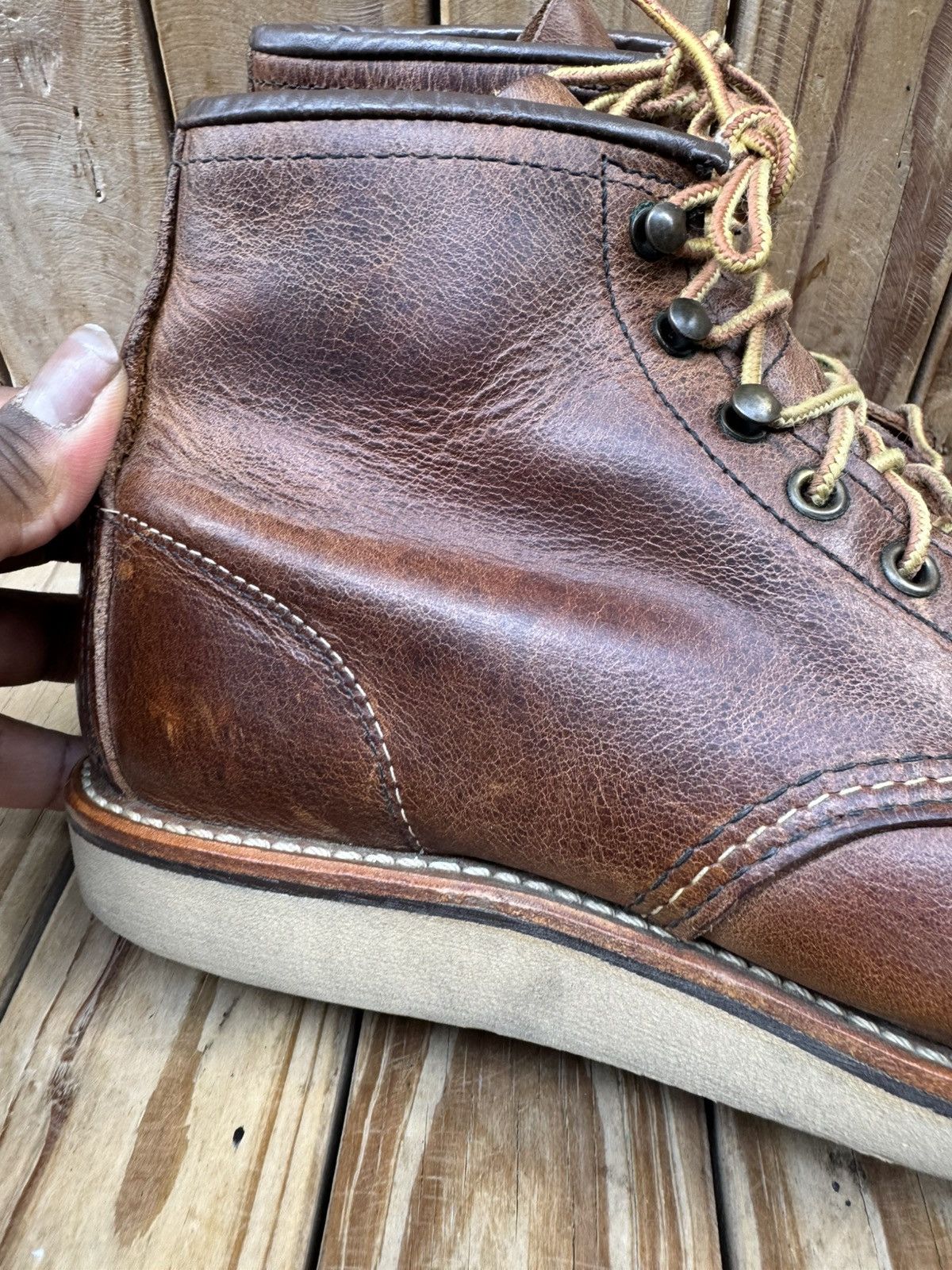 Red Wing Red Wing 2950 Rover Brown Rough and Tough leather boots US 8 Size US 8 / EU 41 - 14 Thumbnail