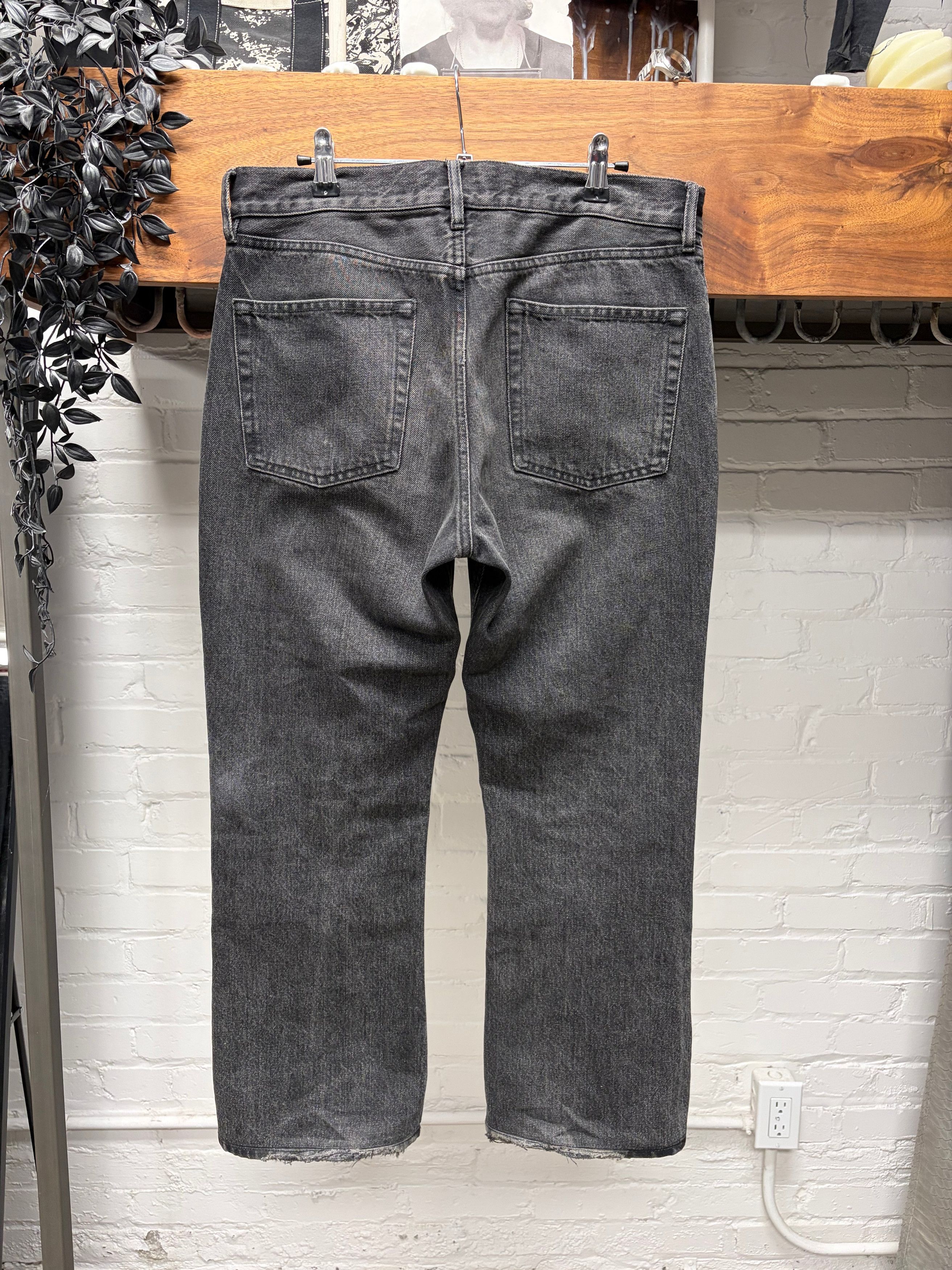 Balenciaga 2018 Balenciaga ‘Washed Black’ Flared Leg Denim Size US 31 - 3 Thumbnail