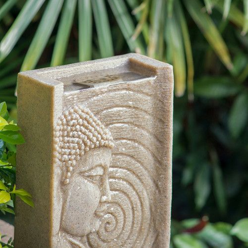 Designer × Homemade 9x6.5x14" Indoor Buddha Water Fountain, Polyresin Tabletop F Size US L / EU 52-54 / 3 - 4 Thumbnail