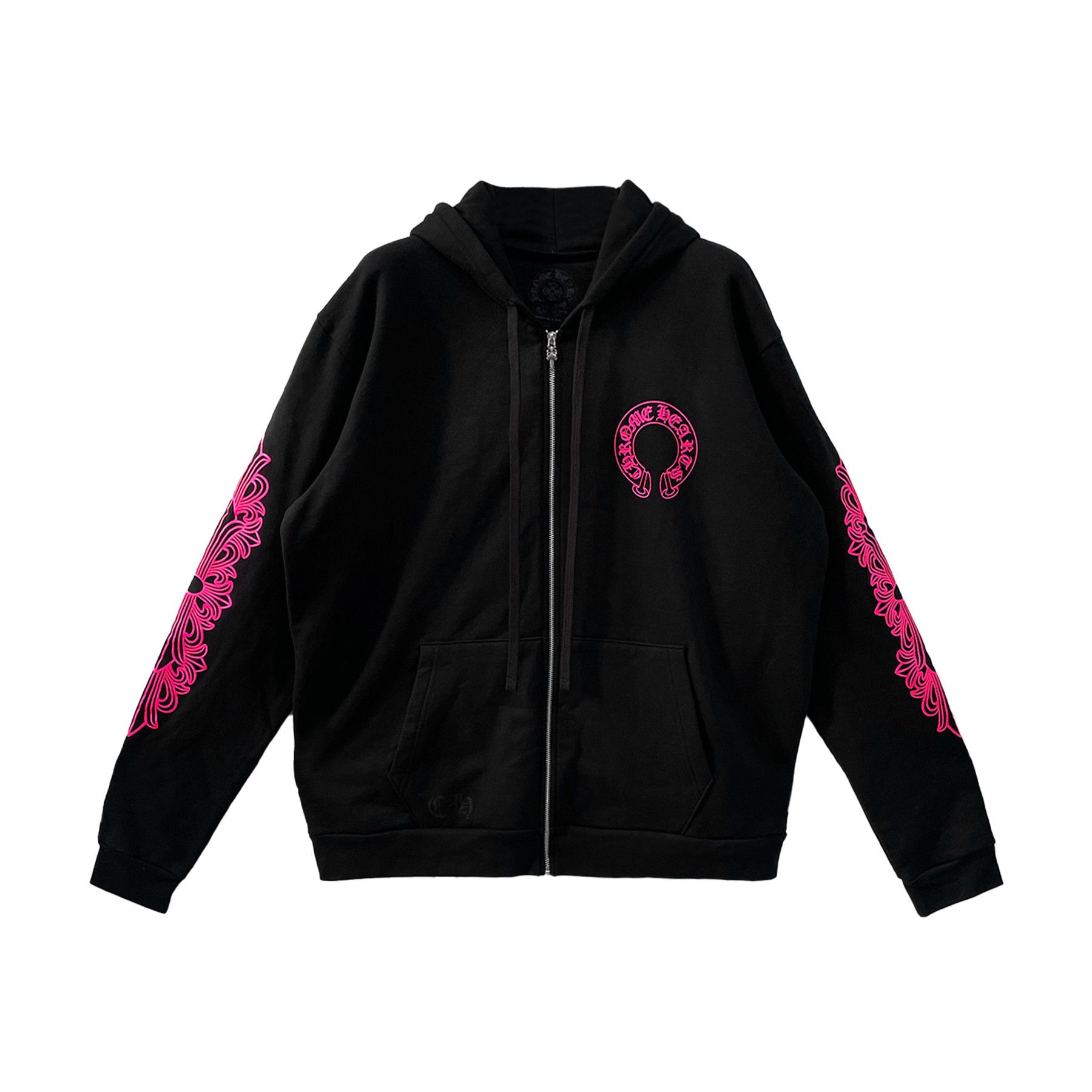 Chrome Hearts Chrome Hearts Fuck You Horseshoe Floral Cross Zip Up