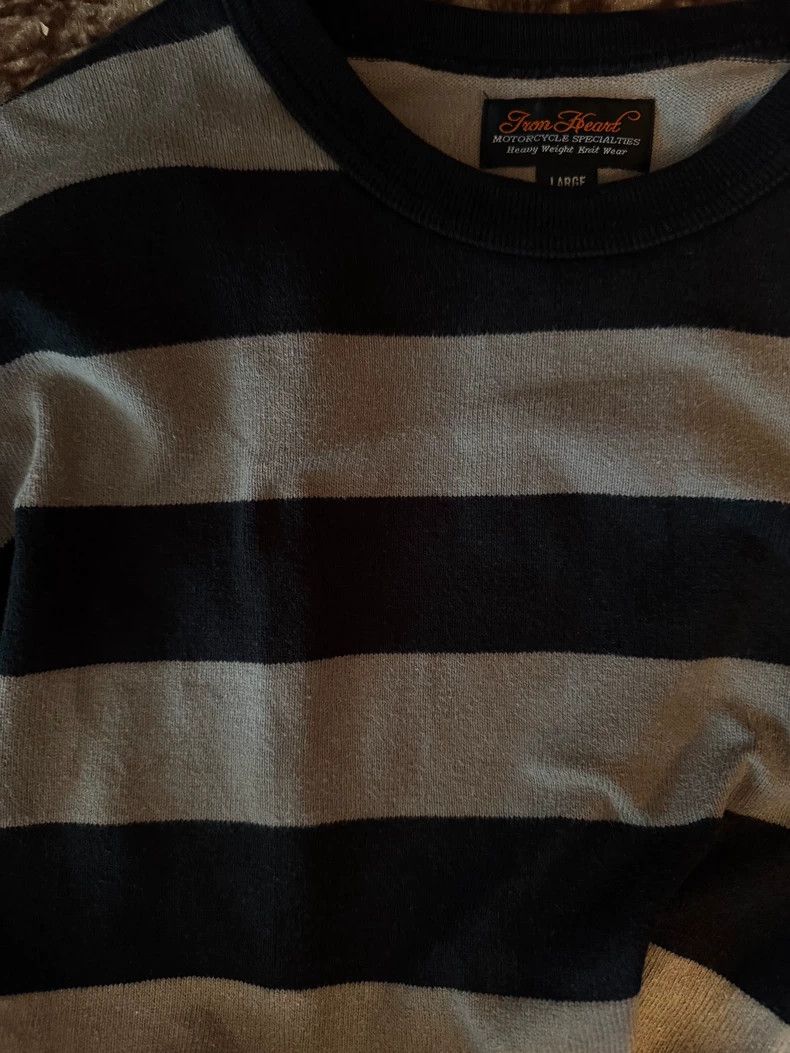 Iron Heart Iron heartGray and black vintage striped sweater 2503-Nexta Size US L / EU 52-54 / 3 - 5 Thumbnail