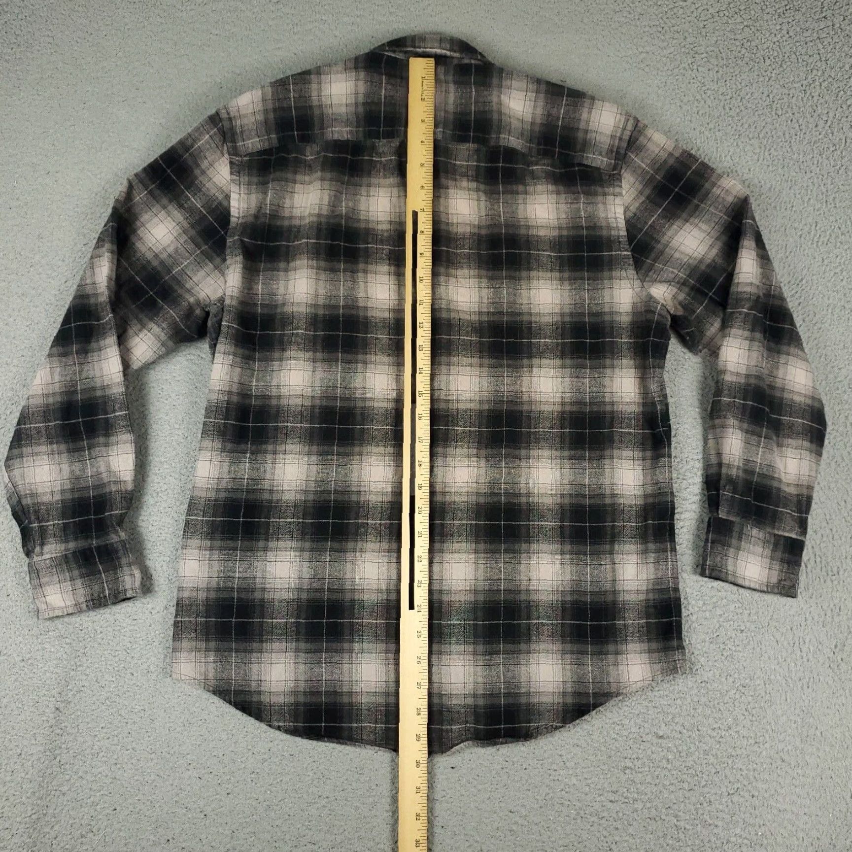 Pendleton Pendleton Button-Up Shirt Mens Medium Gray Beige Plaid Flannel Long Sleeve Size US M / EU 48-50 / 2 - 4 Thumbnail