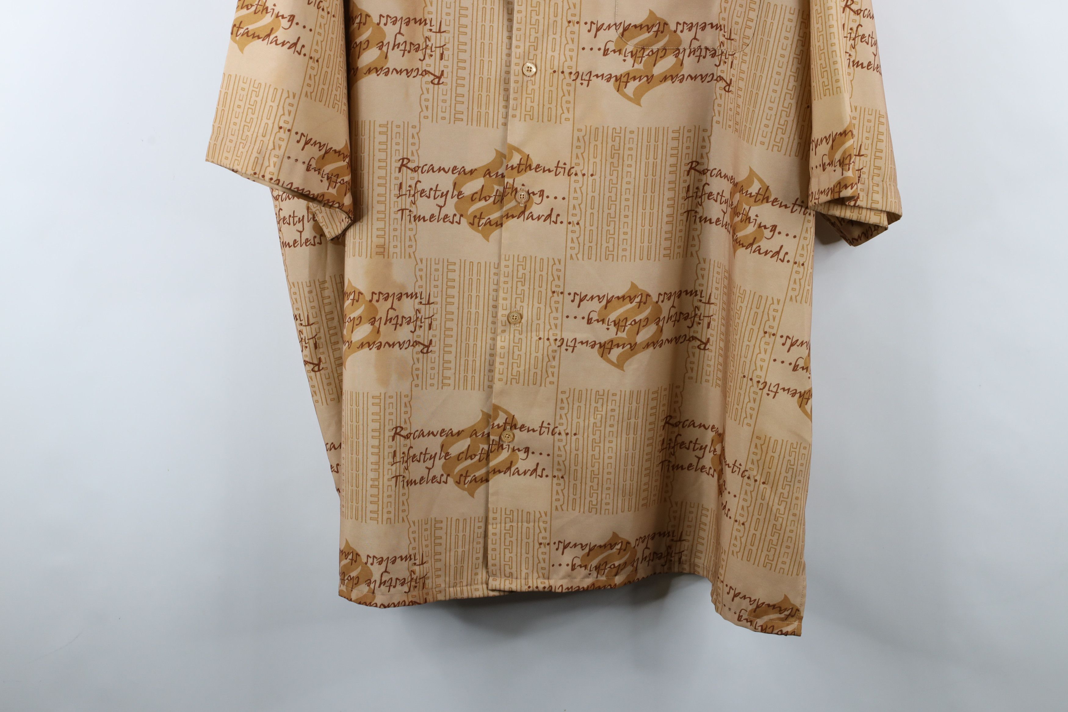Rocawear × Vintage Vintage 90s Y2K Rocawear Hip Hop All Over Print Button Shirt Size US XXL / EU 58 / 5 - 3 Thumbnail