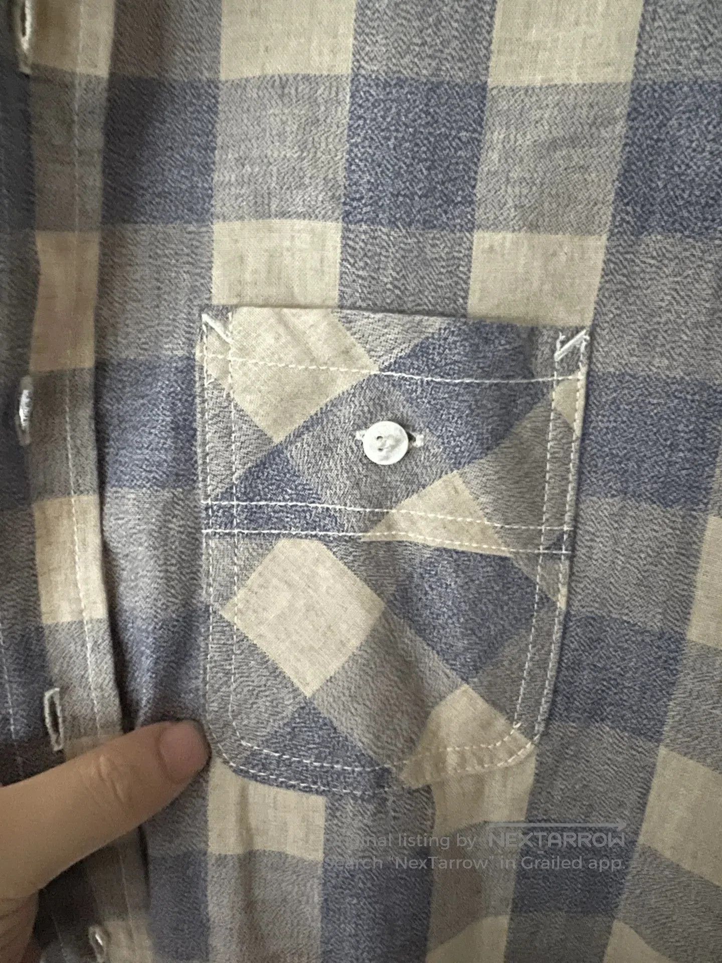 3sixteen 3SIXTEEN Vintage Blue Pepper Salt Shirt. Size US S / EU 44-46 / 1 - 3 Thumbnail
