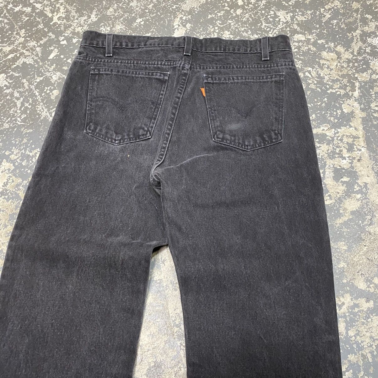 Levi's × Vintage Vintage Levi’s 505 Orange Tab Black Denim Jeans 90s Size US 35 - 10 Thumbnail