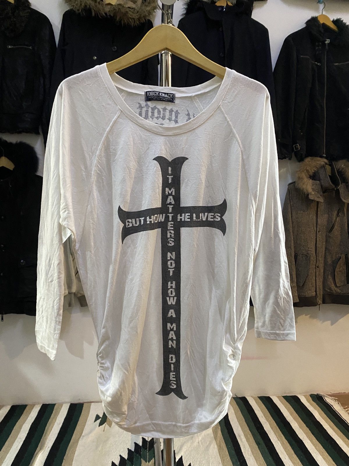 Japanese Brand Knick Knack Poem Cross Long Slevee Tee Shirt Size US M / EU 48-50 / 2 - 2 Thumbnail