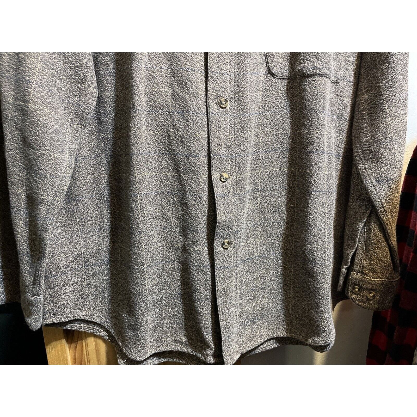 M.E. Sport M. E. Sport Vintage Men’s Shirt L Brown LS Chamois Flannel Size US L / EU 52-54 / 3 - 6 Thumbnail