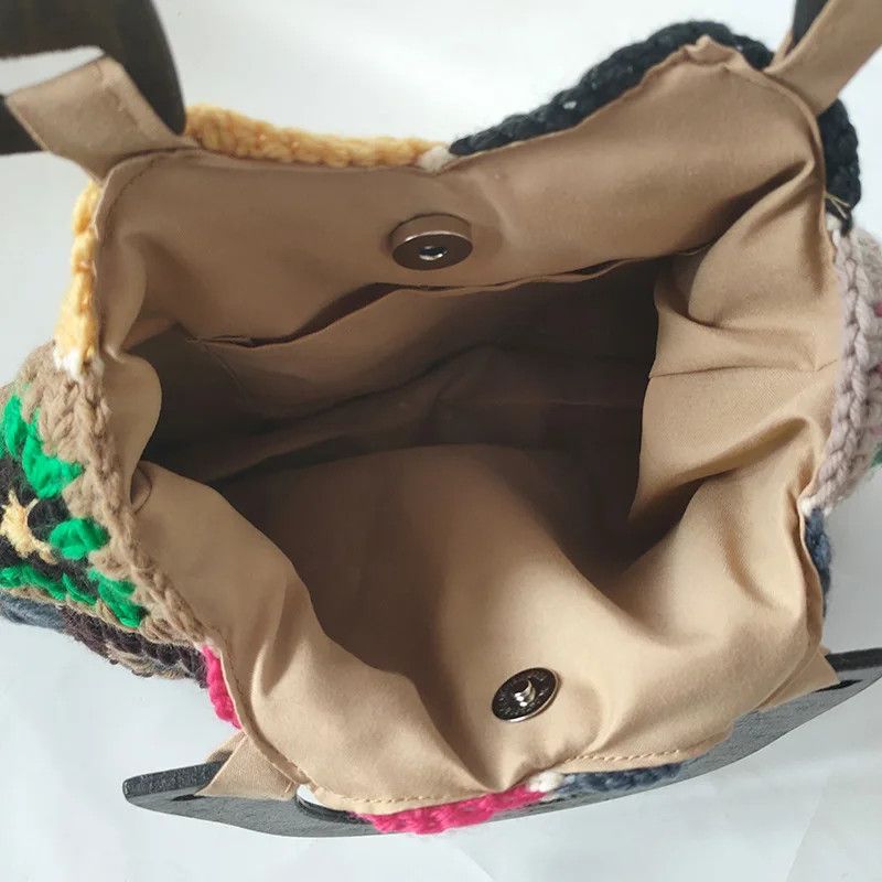 Designer × Vintage Luxury Bohemian Granny Crochet Handbag Size ONE SIZE - 2 Thumbnail