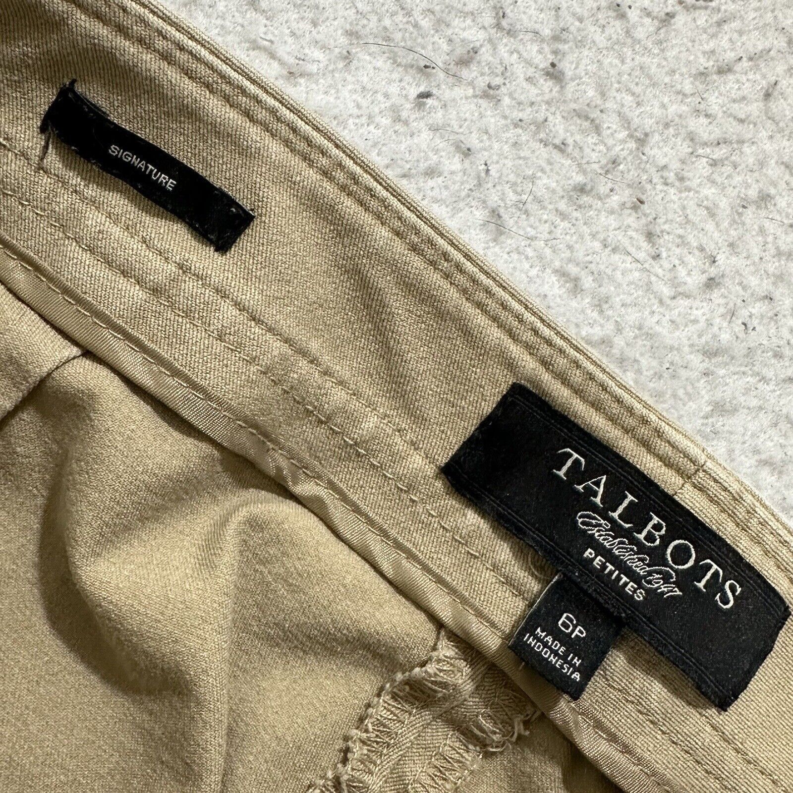 Other Talbots 6P Flat Front Chino Pants Khaki Mid Rise 24" Inseam Size 28" / US 6 / IT 42 - 5 Thumbnail