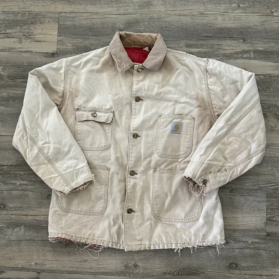 Carhartt Vintage Carhartt Chore Barn Coat Red Duck Lined Size L/XL Size US L / EU 52-54 / 3 - 1 Thumbnail