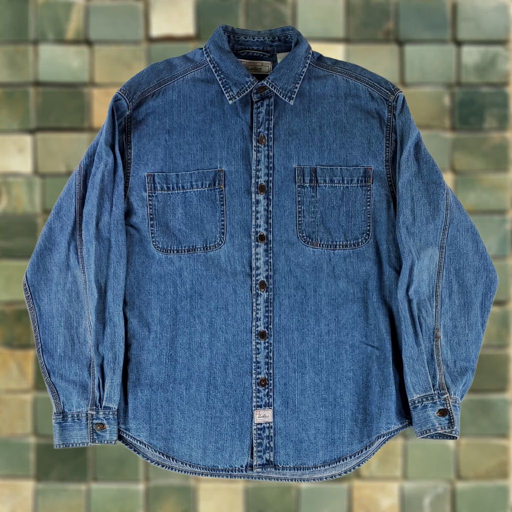 Levi's Levi's Denim Shirt Blue Long Sleeve Mens L / Levi Strauss / Metal Buttons / Regular Fit Size US L / EU 52-54 / 3 - 1 Thumbnail