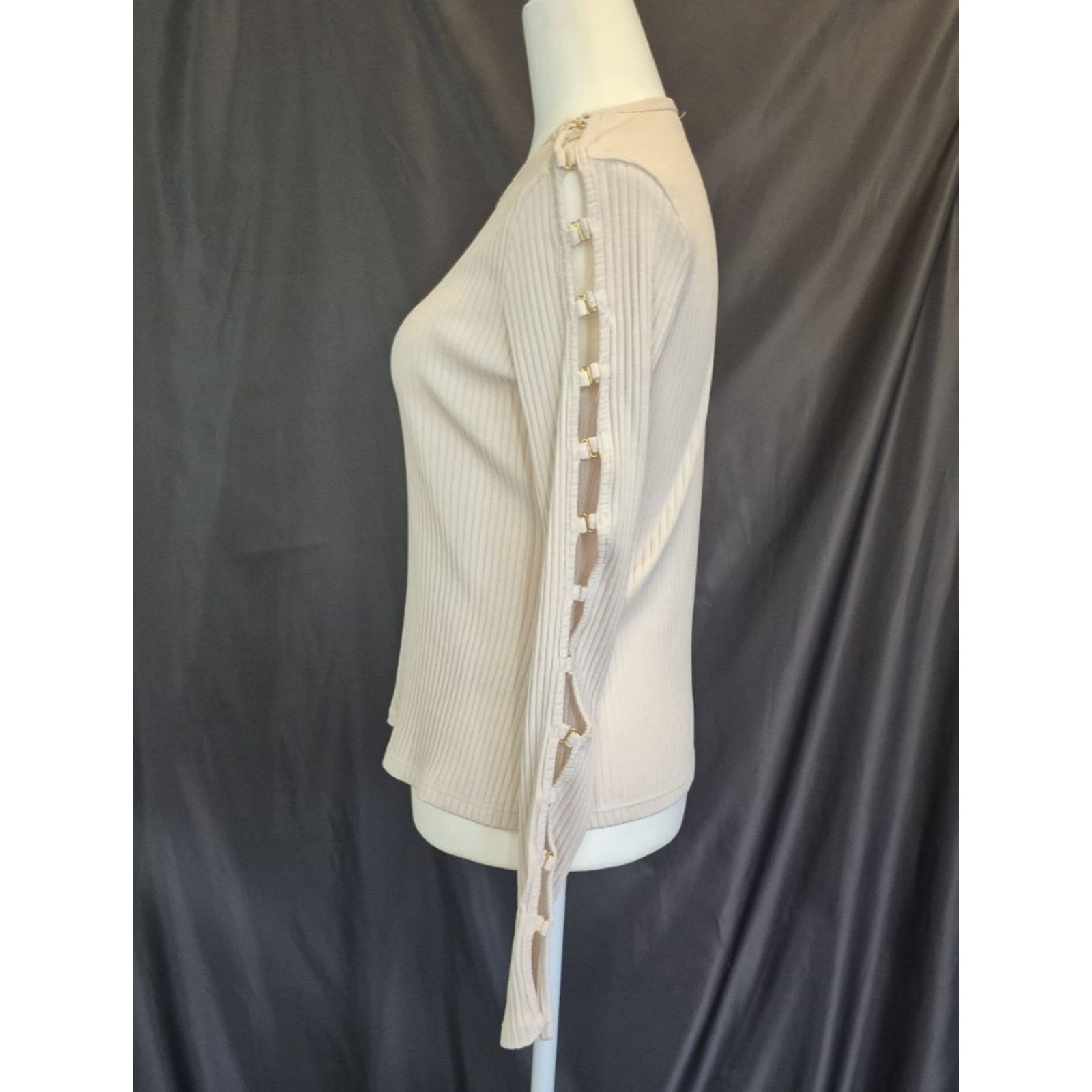 Jonathan Simkhai Jonathan Simakhi Standard Tobie Melange Rib Cut Out Top L Size L / US 10 / IT 46 - 4 Thumbnail
