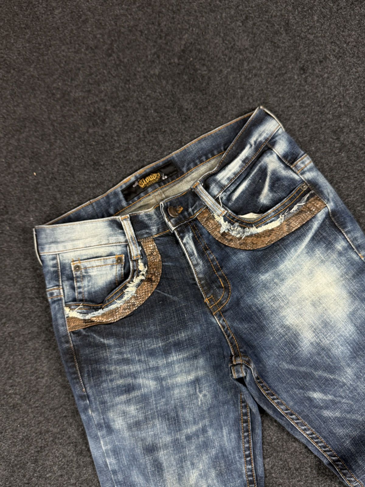 Japanese Brand × Vintage Japanese brand CLOUD72 jeans embroidery cross cemetery jeans Size US 32 / EU 48 - 2 Thumbnail