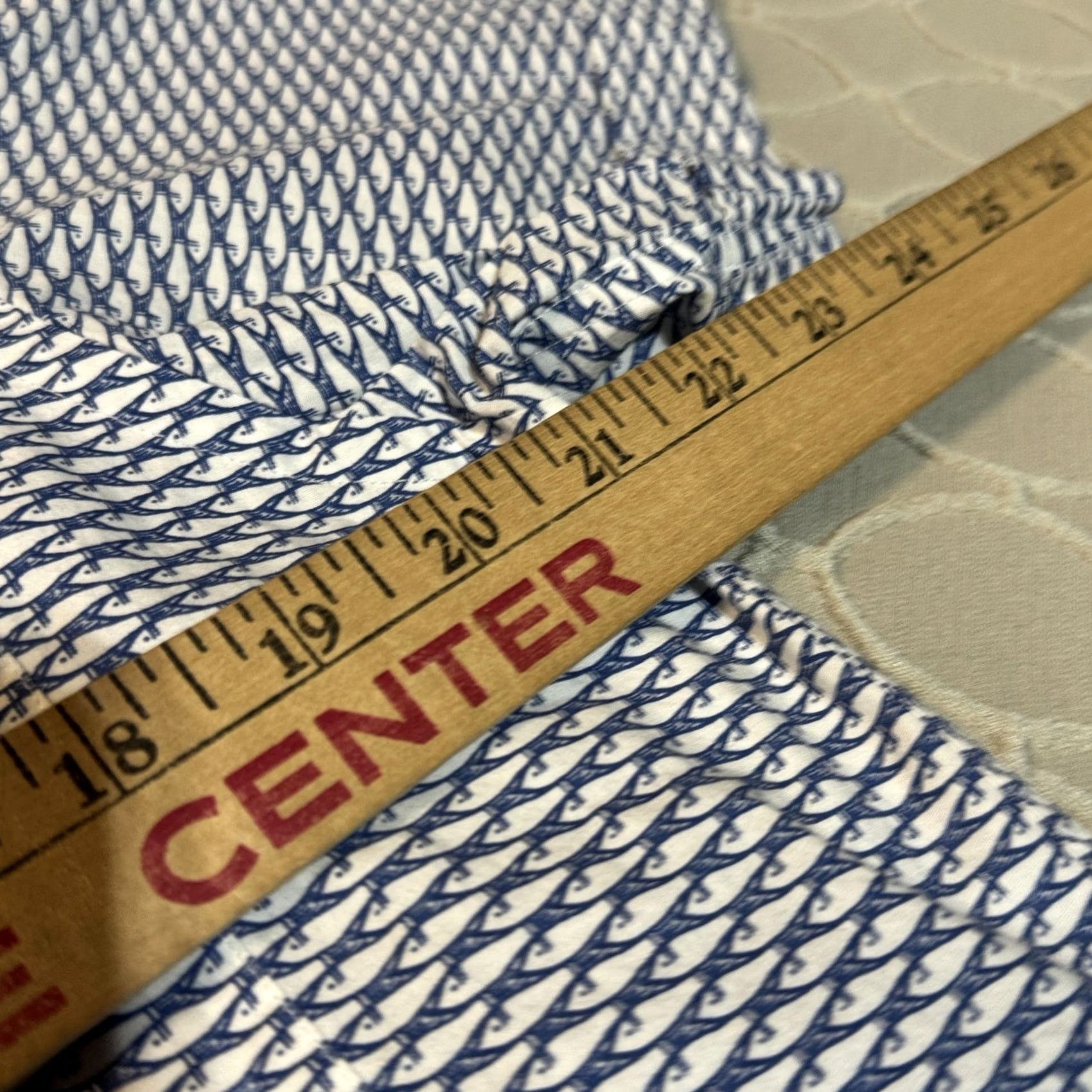 Rodd & Gunn Rodd & Gunn Shirt Mens M White Blue Fish Print Short Sleeve Sports Fit Size US M / EU 48-50 / 2 - 4 Thumbnail