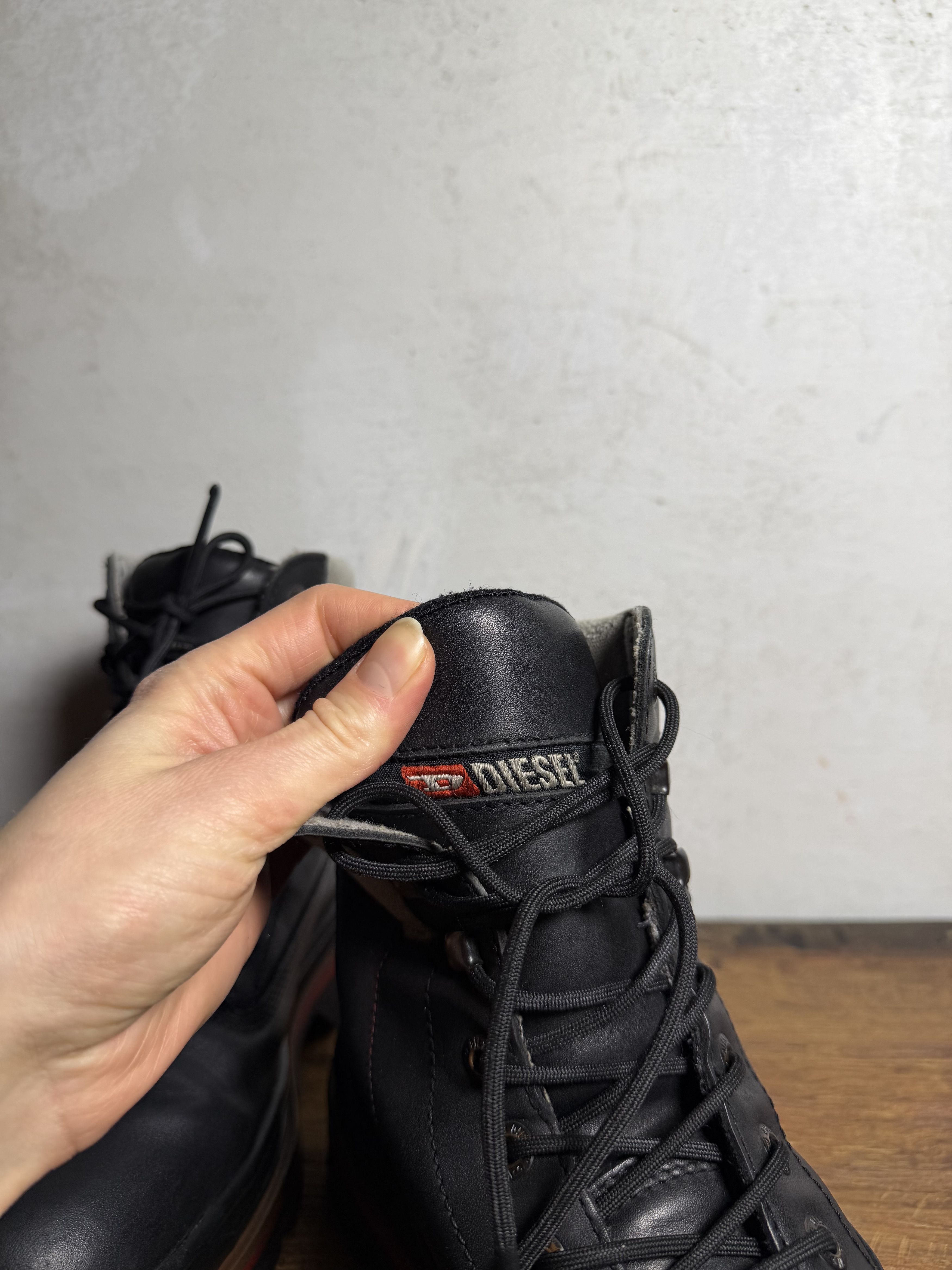 Diesel Diesel D-Hammer Black Boots Size US 11 / EU 44 - 9 Thumbnail