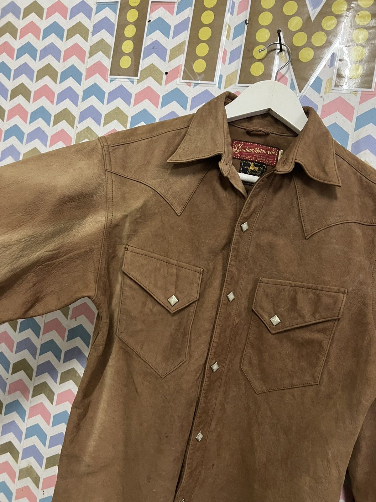 Sugar Cane Indian Motorcycle Suede Leather Toyo interprises Size US M / EU 48-50 / 2 - 7 Thumbnail