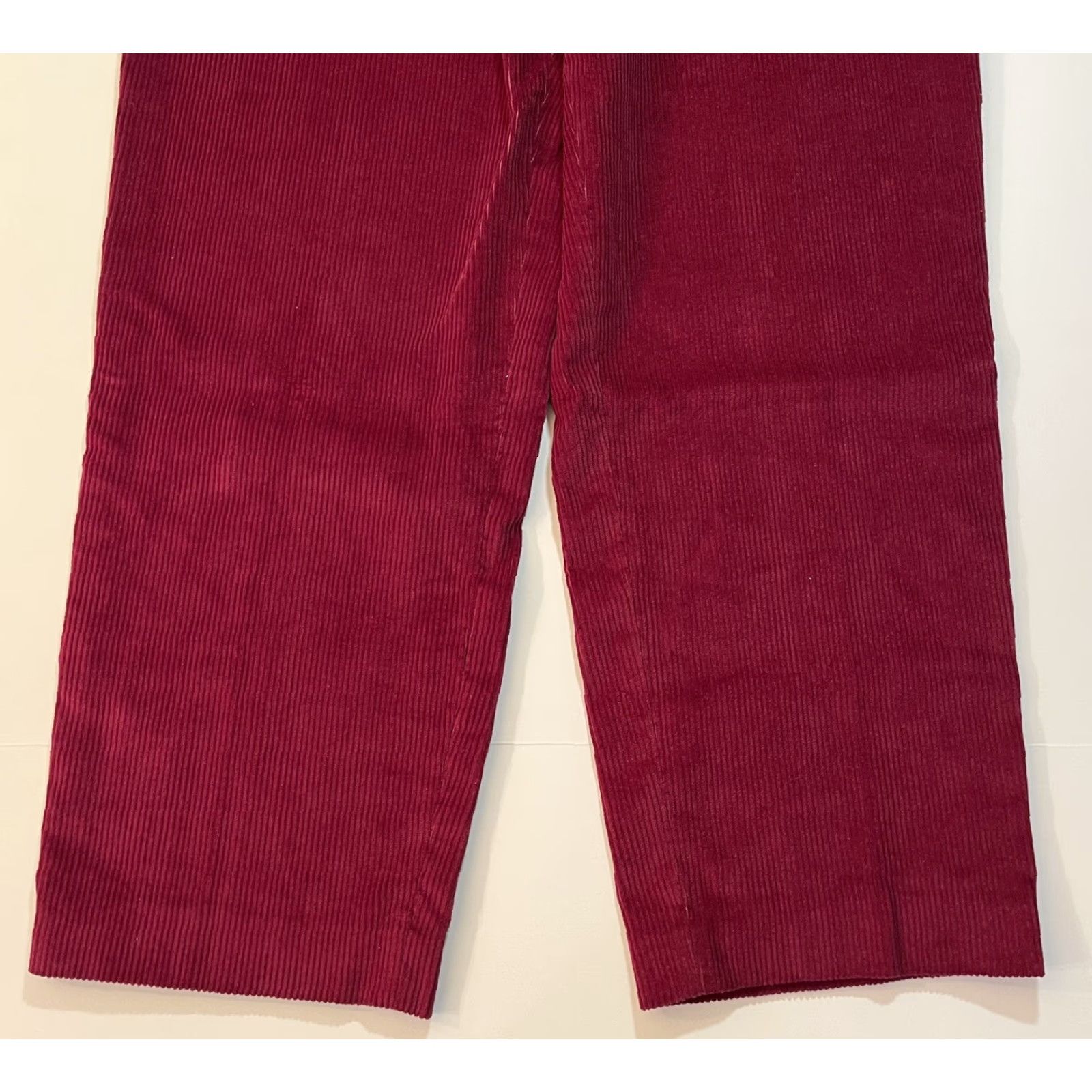 Eddie Bauer VINTAGE Eddie Bauer Women Pants Corduroy 70s High Rise Mom Pleated Red 14 Slim Straight 32in Inseam Size 36" / US 14 / IT 50 - 4 Thumbnail