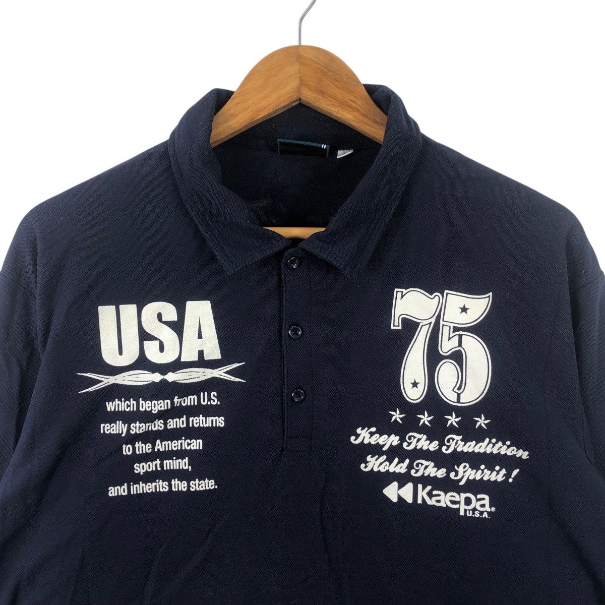 Vintage Vintage KAEPA USA SPORT Keep The Tradition Polo Tee Shirt Size US XL / EU 56 / 4 - 2 Thumbnail