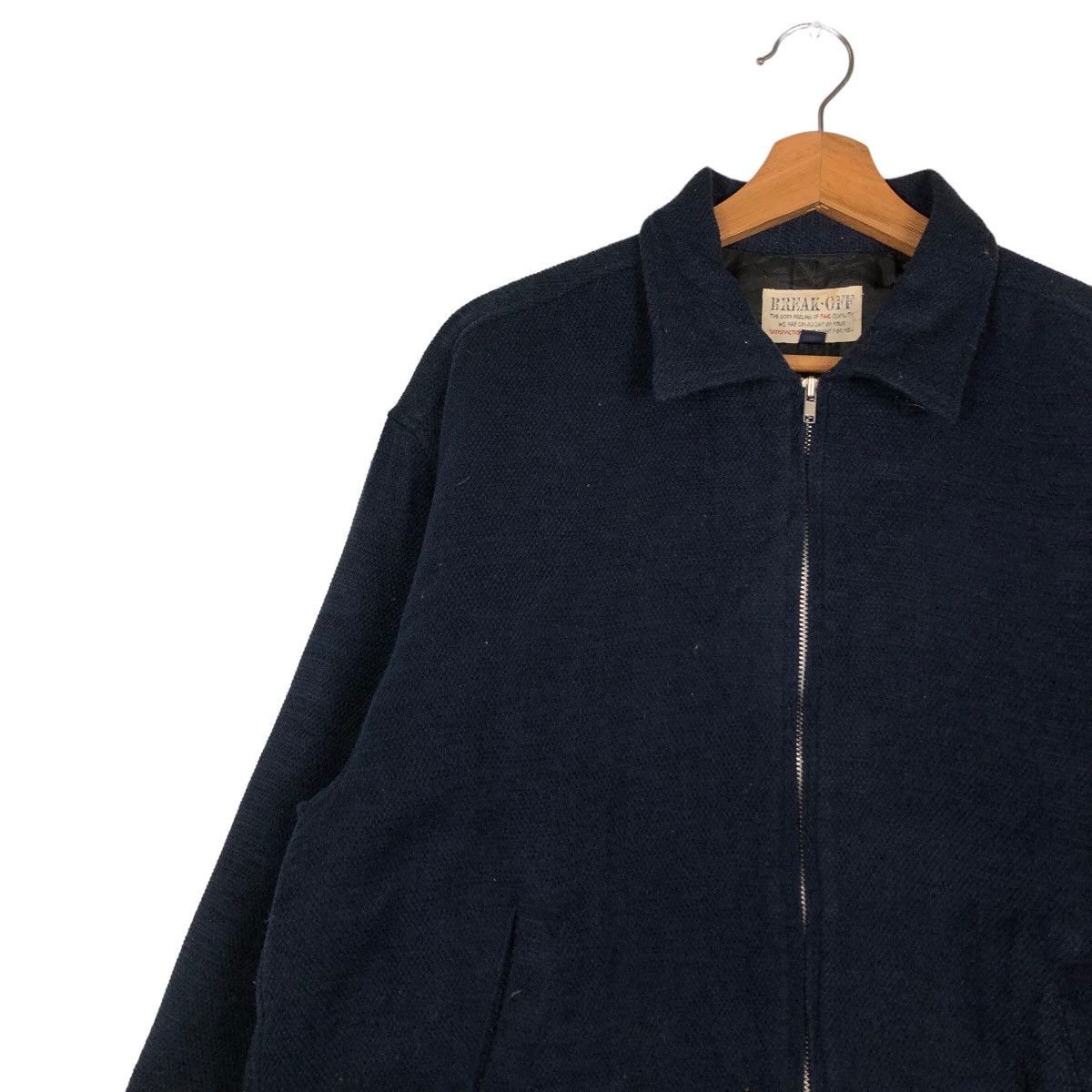 Hysteric Glamour 🔥Vintage Wool Biker Bomber Jacket Break Off Japan Size US L / EU 52-54 / 3 - 7 Thumbnail