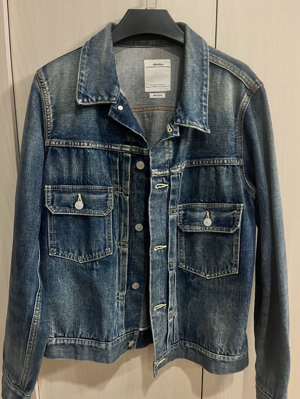 Visvim Visvim 18ss 101 DMGD-1001 washed denim jacket | Grailed