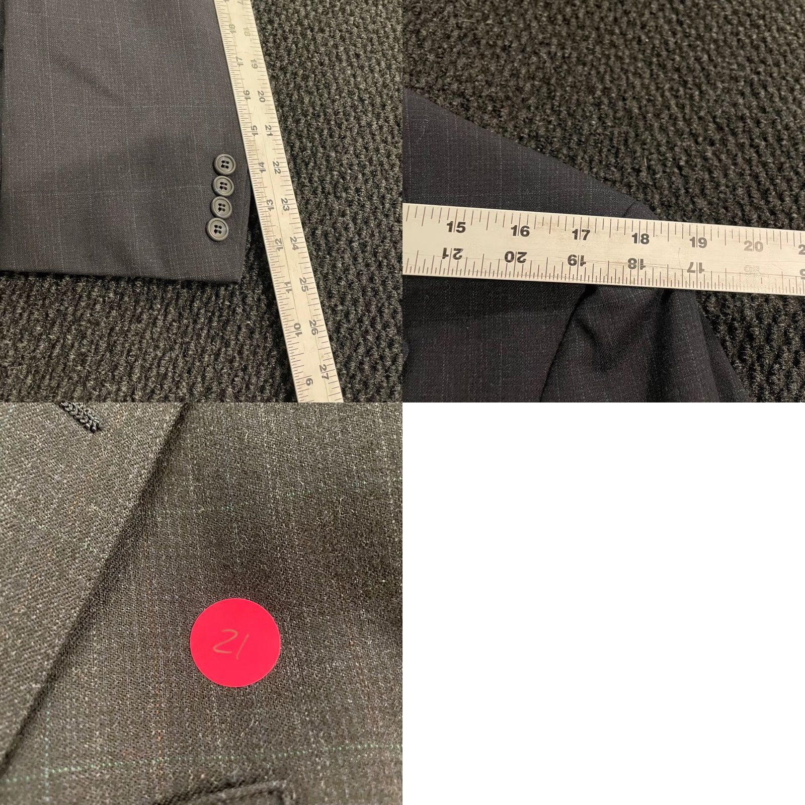 Joseph VINTAGE Joseph & Feiss Tailored by Marshall Fields Pinstripe Blazer Sport Coat Men 40R Size 40R - 9 Thumbnail