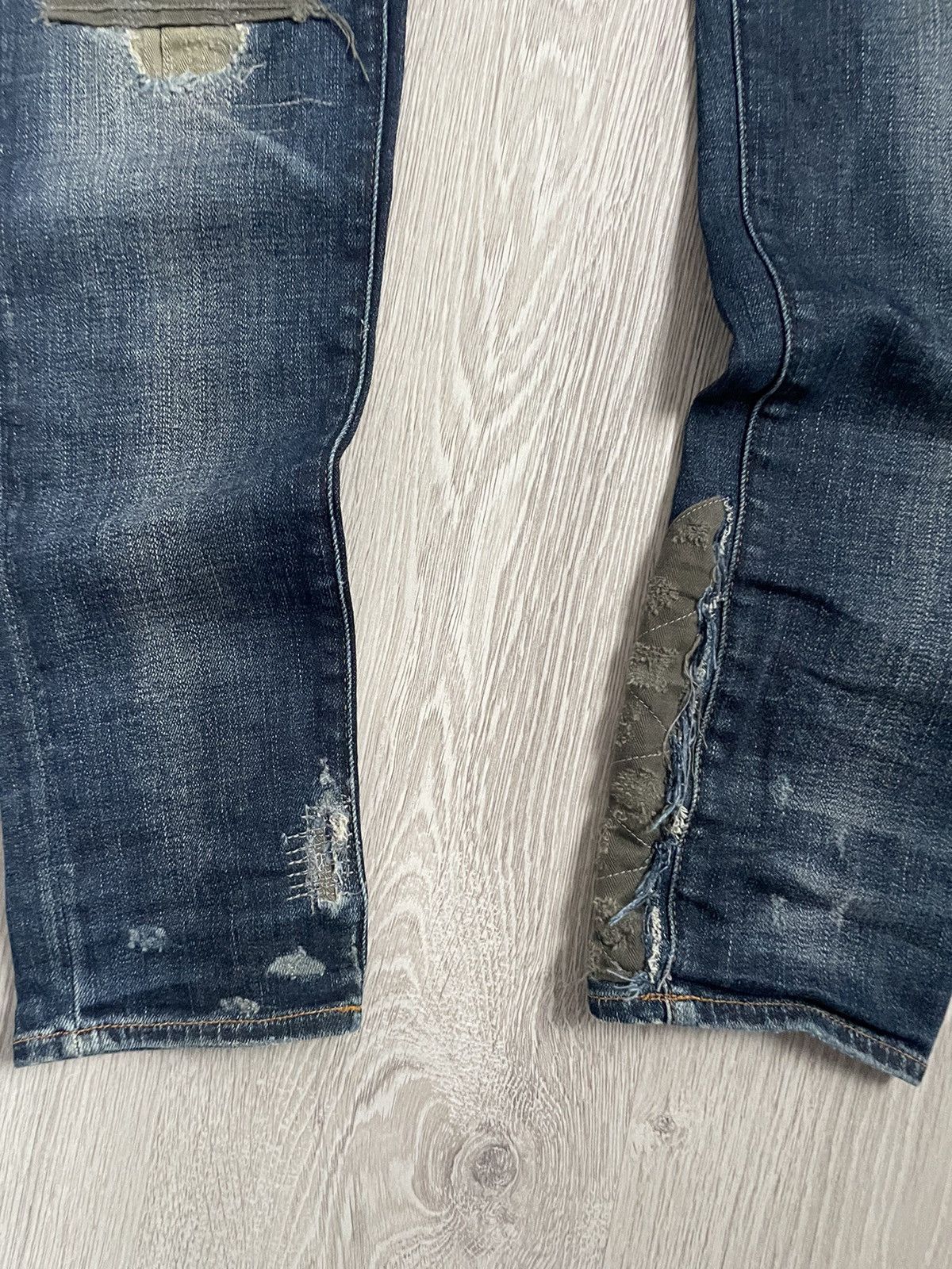 Denim & Supply Ralph Lauren Rare💥 Patchwork Denim Supply Ralph Lauren Skinny Jeans Size US 31 - 3 Thumbnail