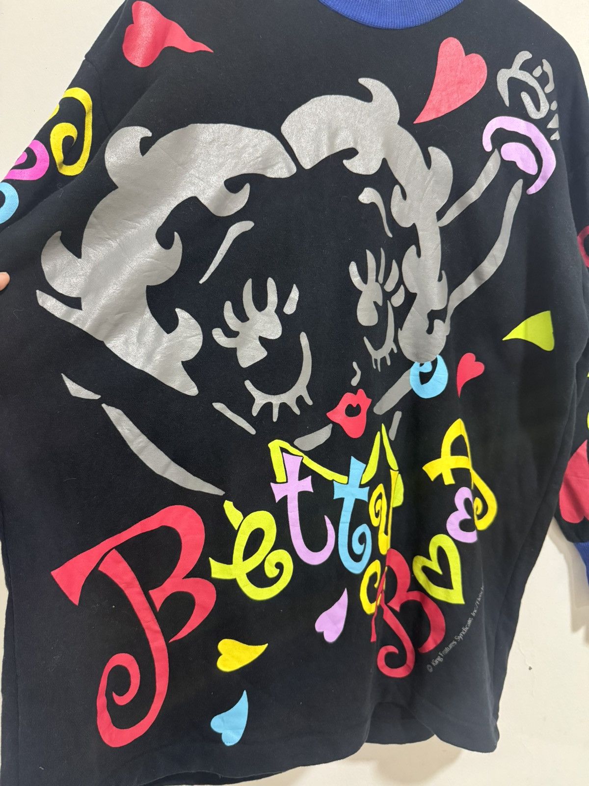 Japanese Brand × Vintage Vintage Betty Boob Big Printed Sweatshirt Size US L / EU 52-54 / 3 - 2 Thumbnail